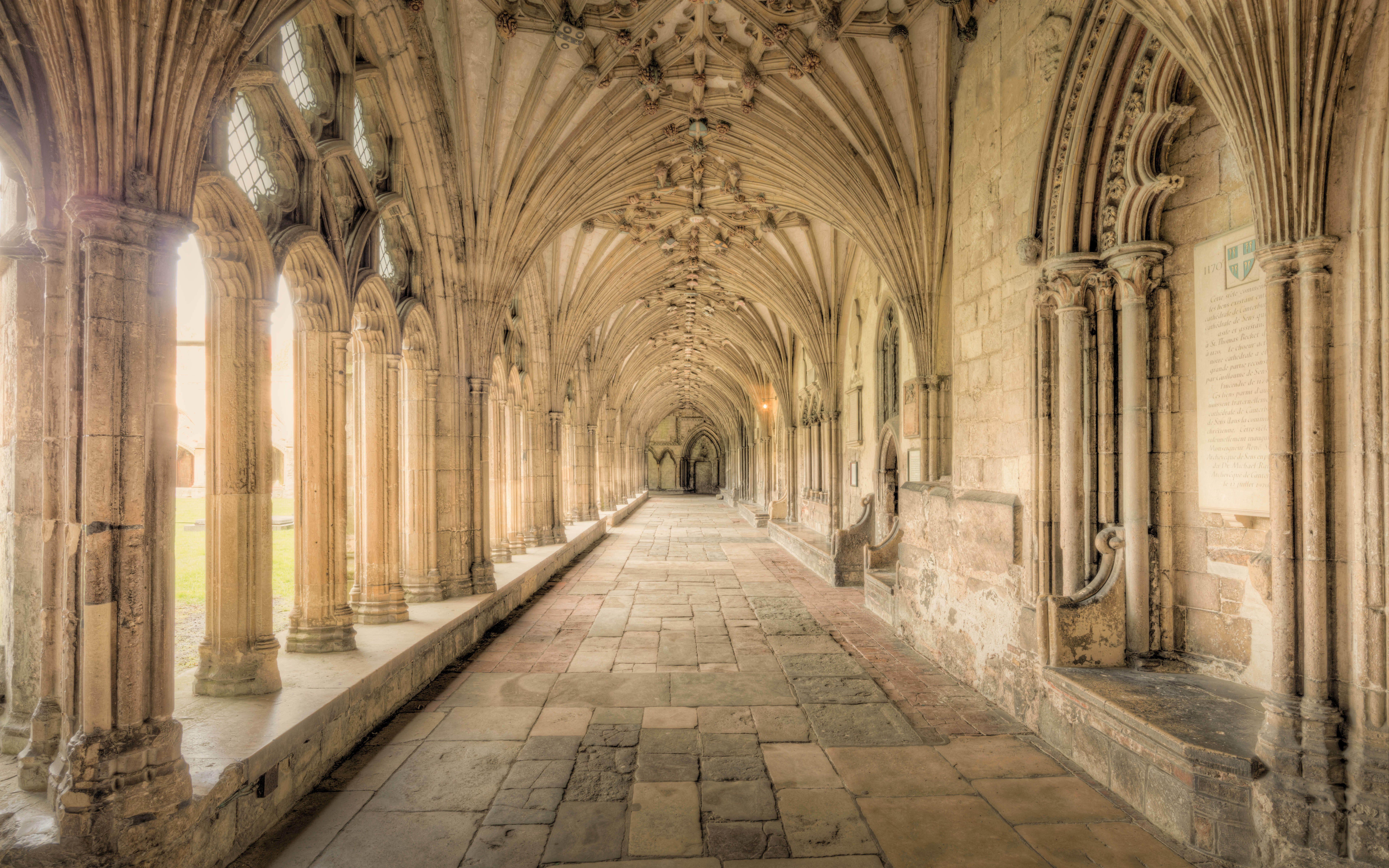 7680x4800 Download wallpaper Canterbury Cathedral, Canterbury, Gothic cathedral, English Gothic architecture, old buildings, Kent, England for desktop with resolution 7680x4800. High Quality HD picture wallpaper