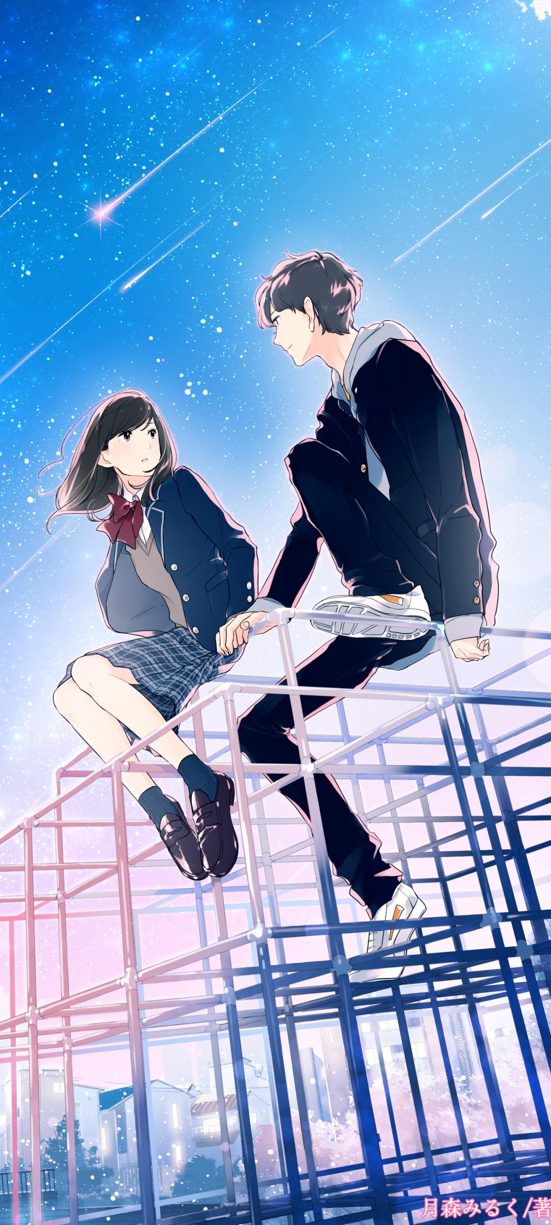 1080x2400 Anime Couple Phone Wallpaper by 前田ミック