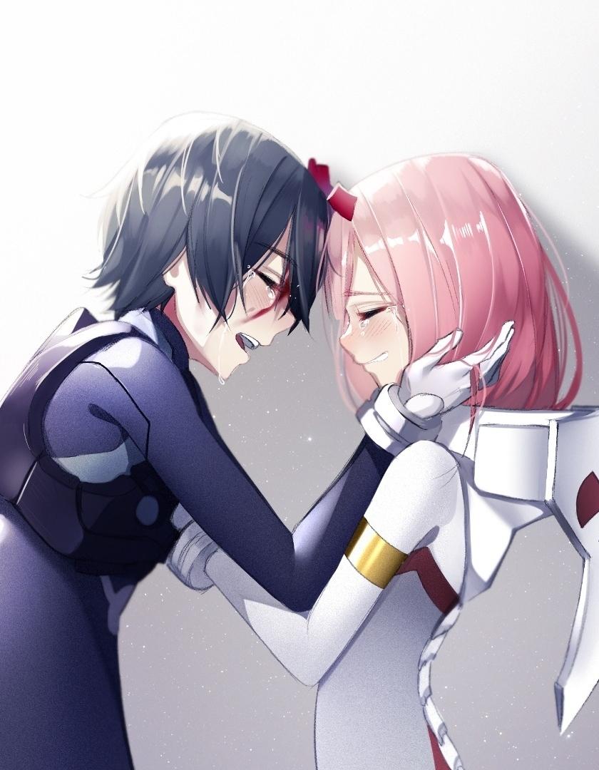 840x1080 Download zero two and hiro, anime, couple 840x1160 wallpaper, iphone iphone 4s, ipod touch, 840x1160 HD image, background, 6576