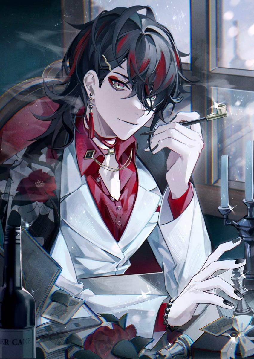 850x1201 vox akuma (nijisanji and 1 more) drawn by neru_(jojo86080879)