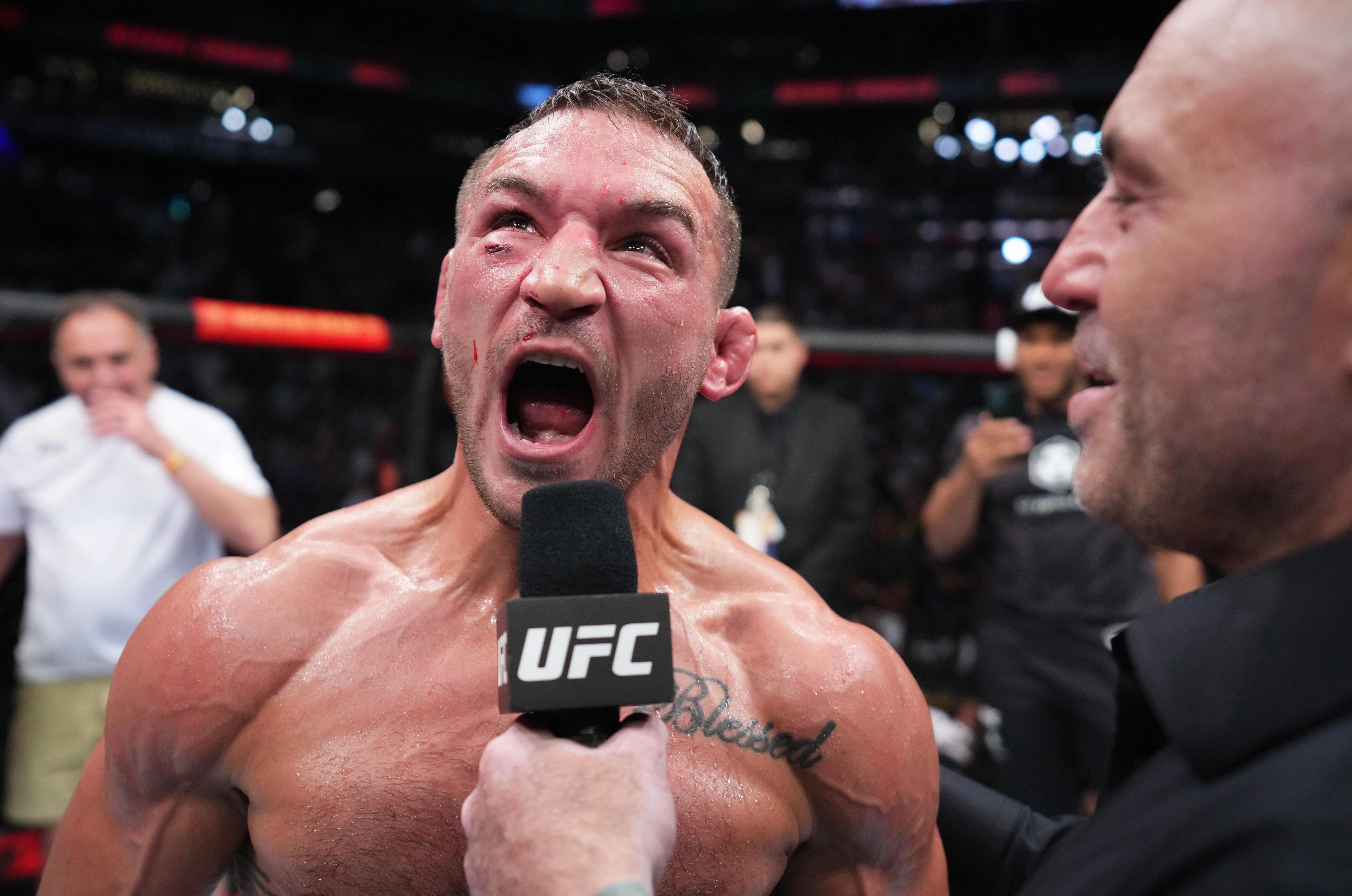 5616x3724 UFC rivals Dustin Poirier and Michael Chandler close in on deal for November 12 fight at Madison Square Garden. The US Sun