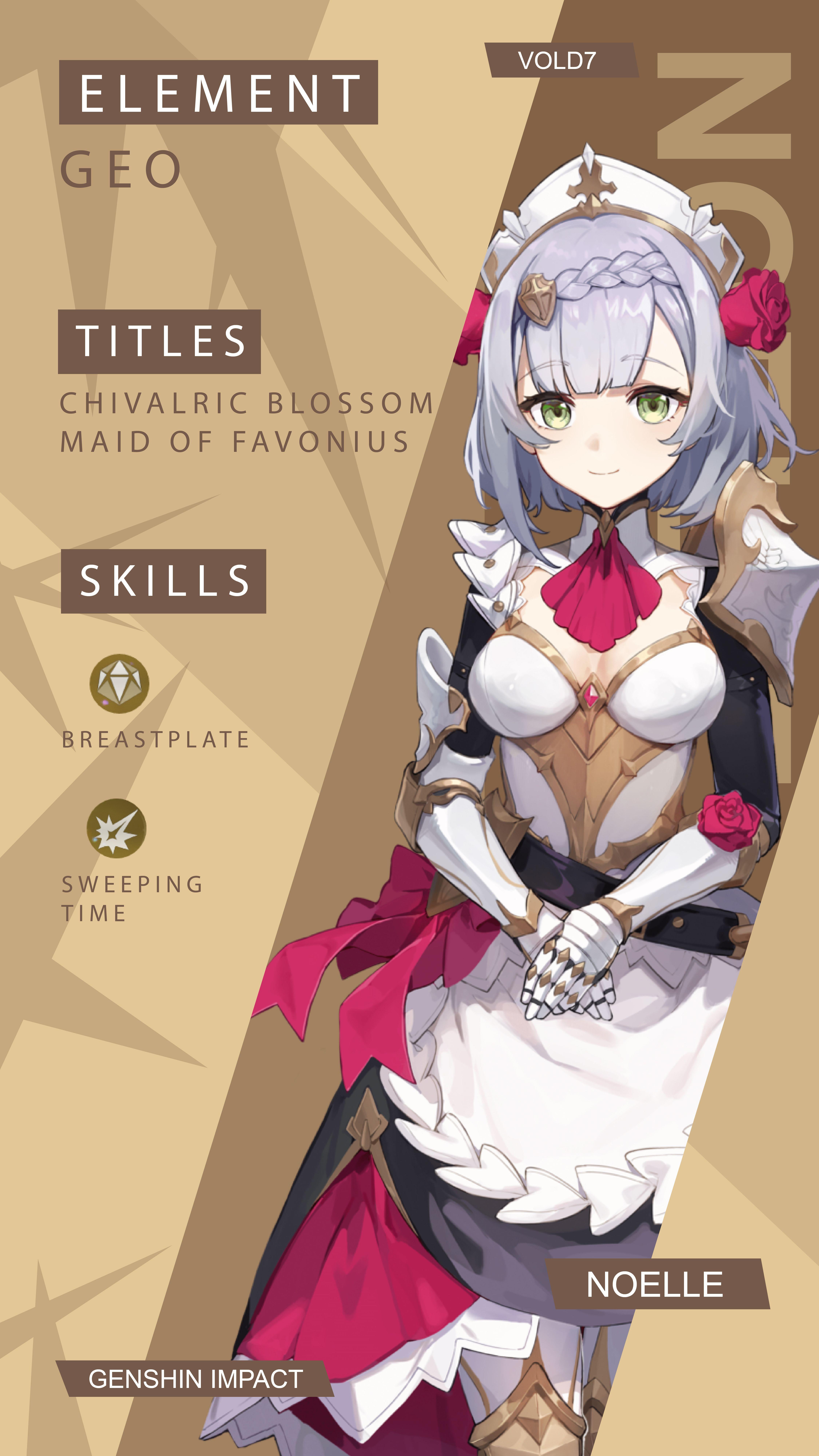 4501x8001 Genshin Impact Noelle Wallpaper Android. Impact, Anime, Poster room