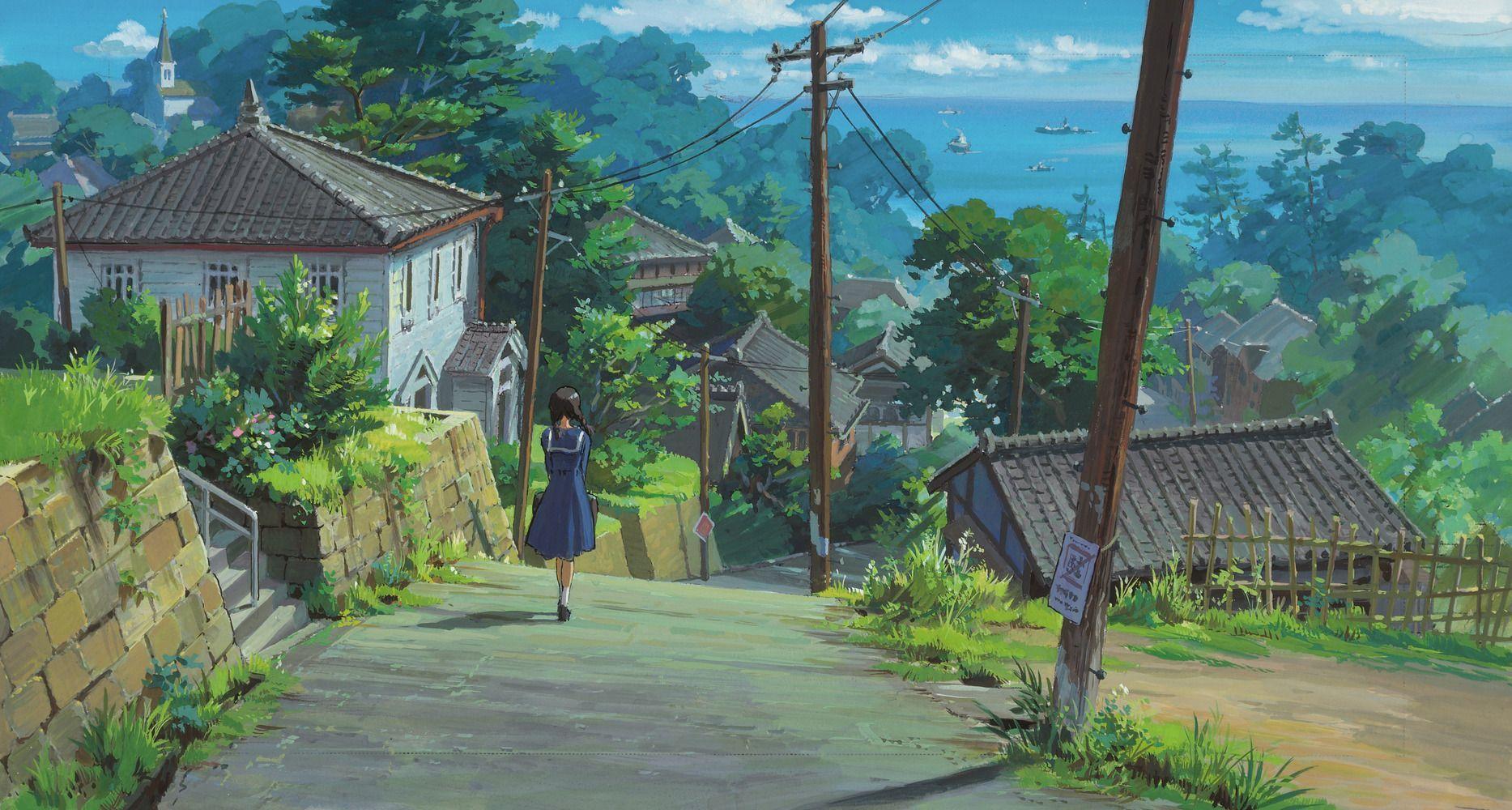 1867x1000 Japanese Village Wallpaper