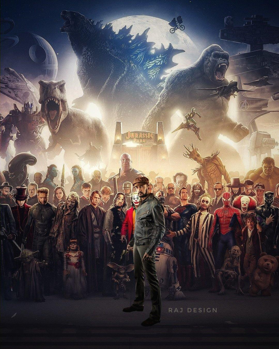 1080x1350 Vikranth rona Edits - All legendry charecters in one frame ❤️