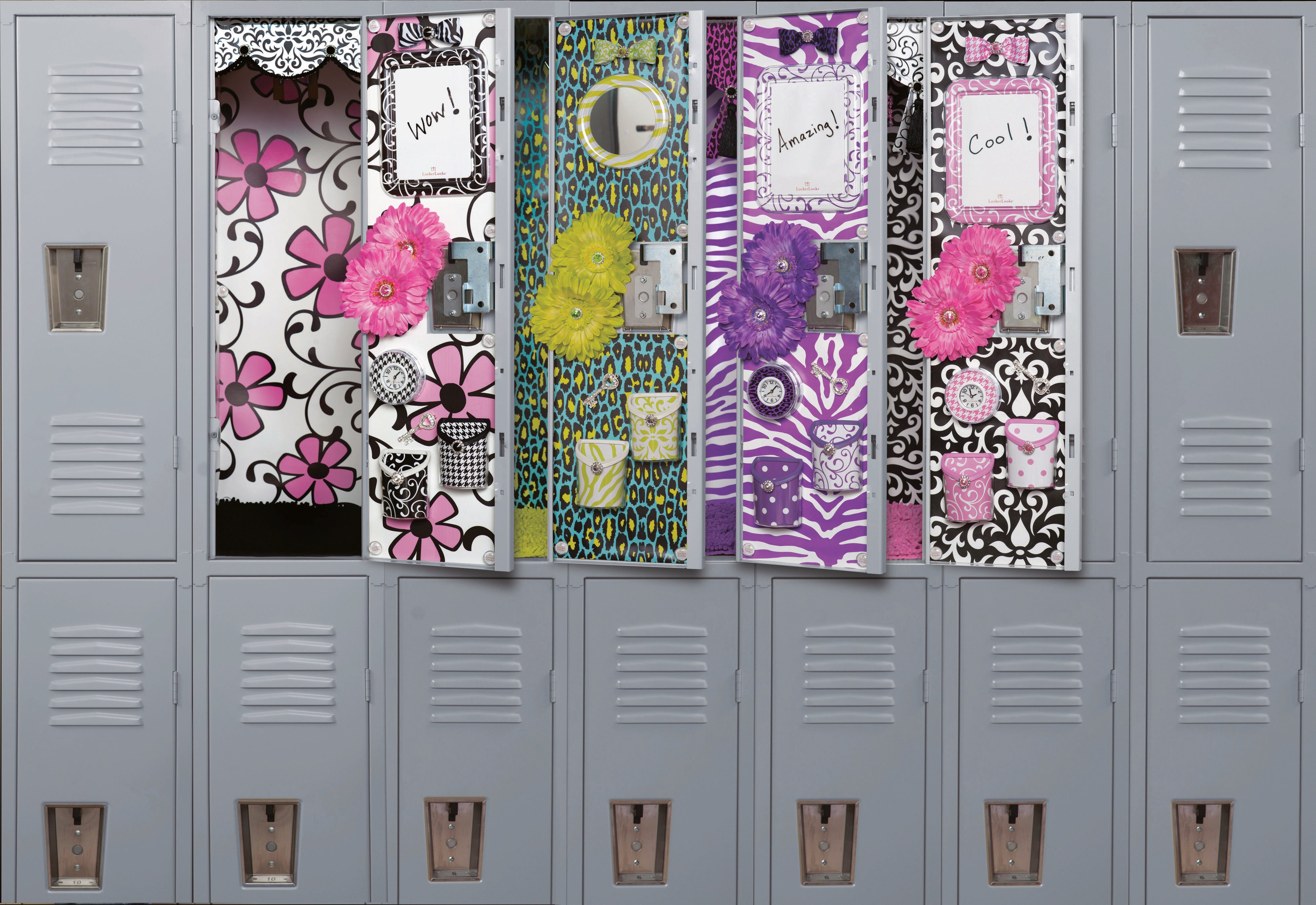 Preppy Diamond Pink Magenta Locker Wallpaper | Locker Decoration | Pottery  Barn Teen
