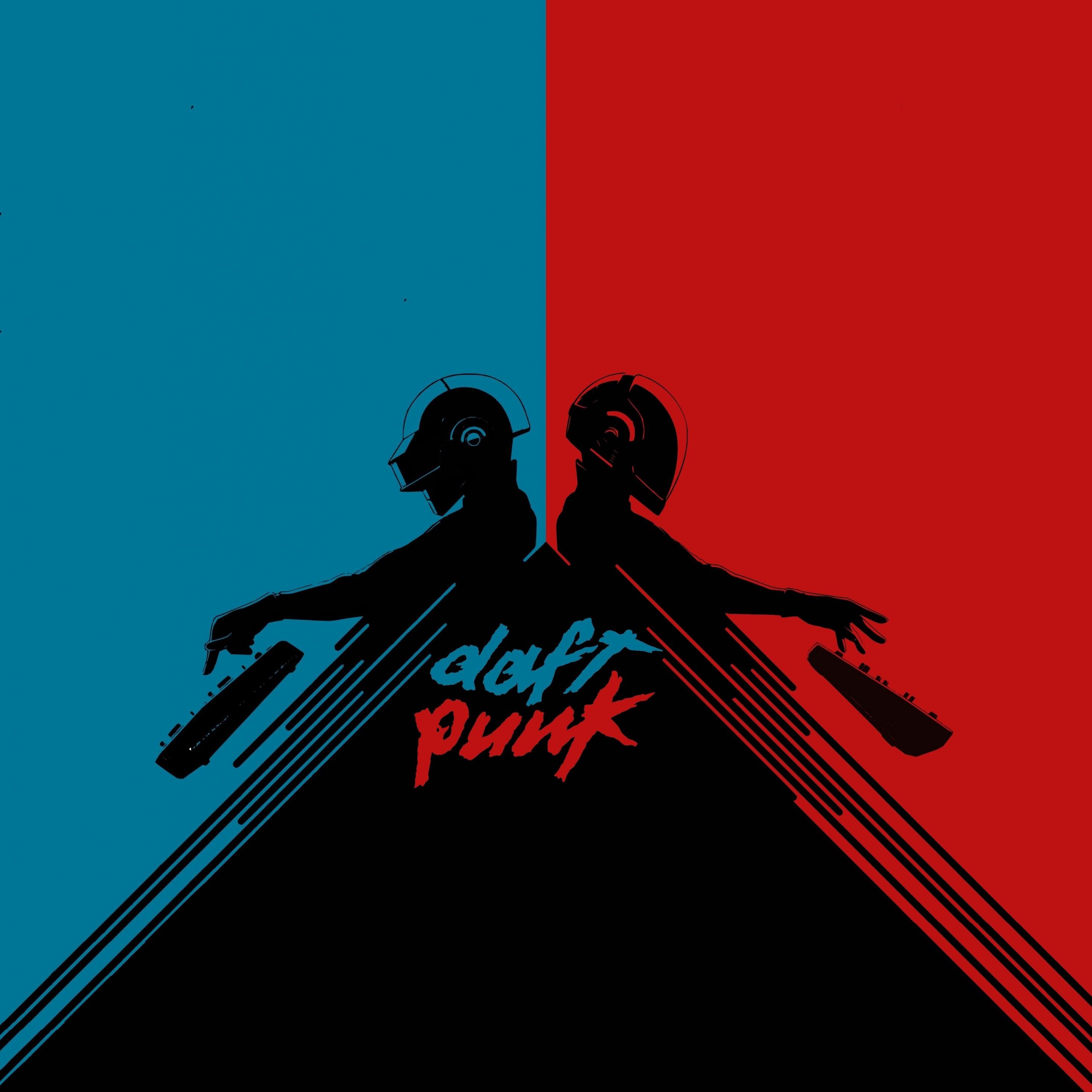 2932x2932 Download Daft punk, music, minimal, art wallpaper, 2932x iPad Pro Retina