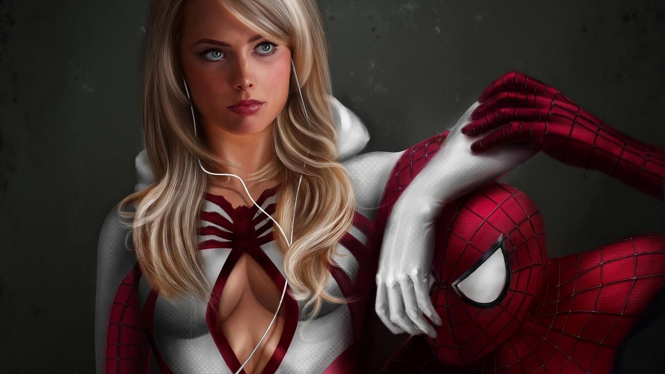 1366x768 Wallpaper / spiderman into the spider verse, gwen stacy, spiderman, hd, superheroes free download