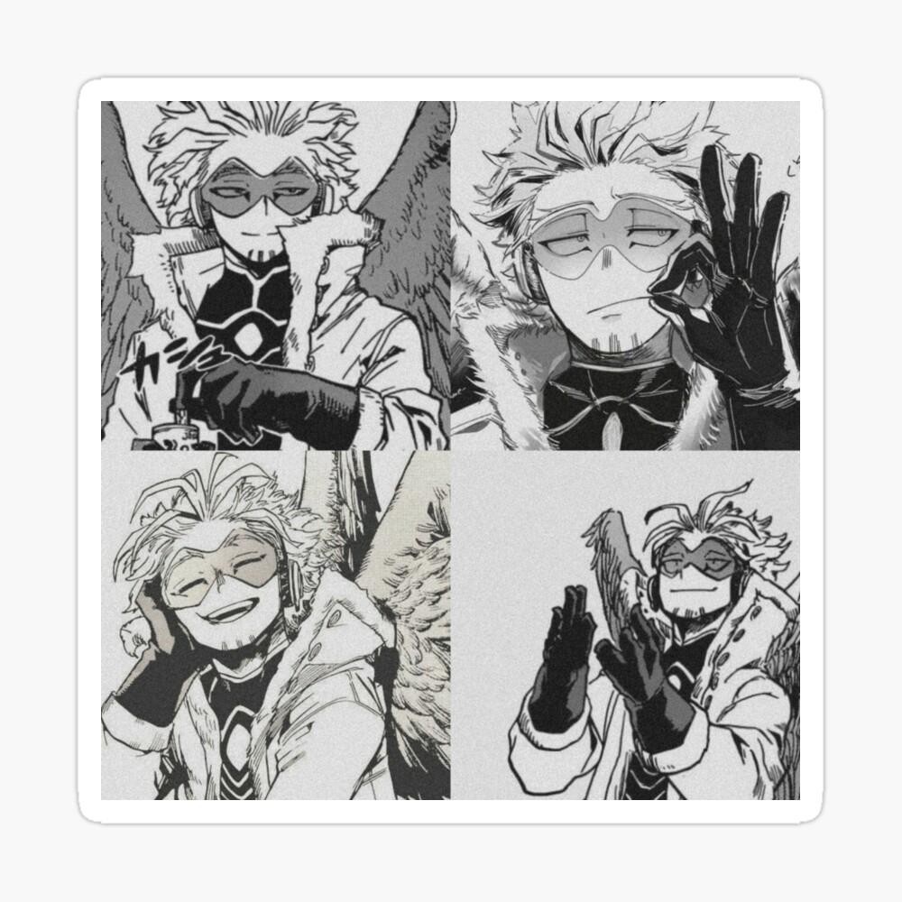 1000x1000 Hawks Manga Panels Hero Academia Photographic Print