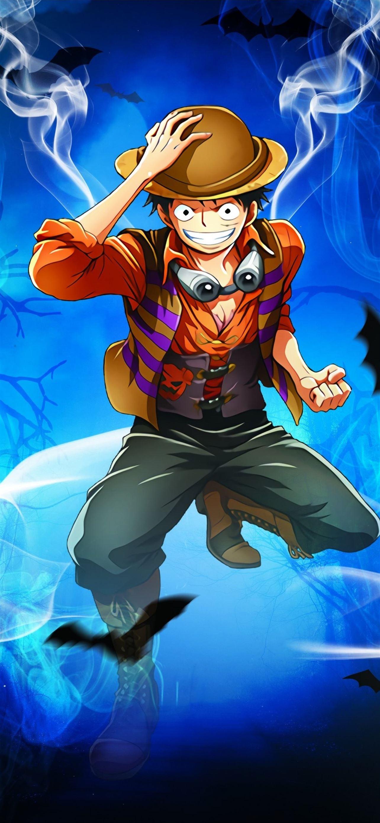 1284x2778 Luffy Straw Hat Pirates One Piece Smiling Monkey D. iPhone Wallpaper Free Download