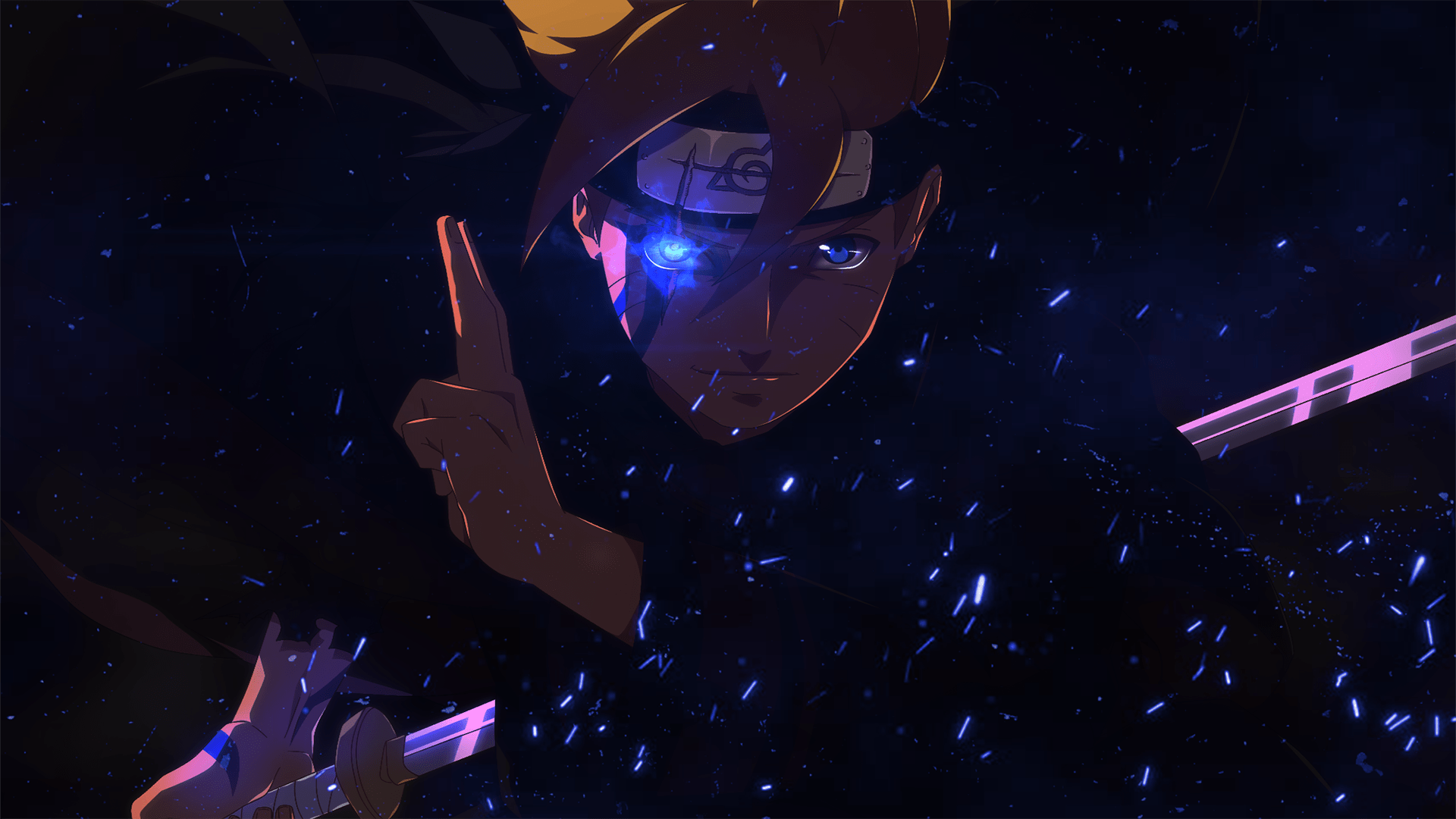 1920x1080 Boruto Uzumaki Anime Wallpaper with Sword