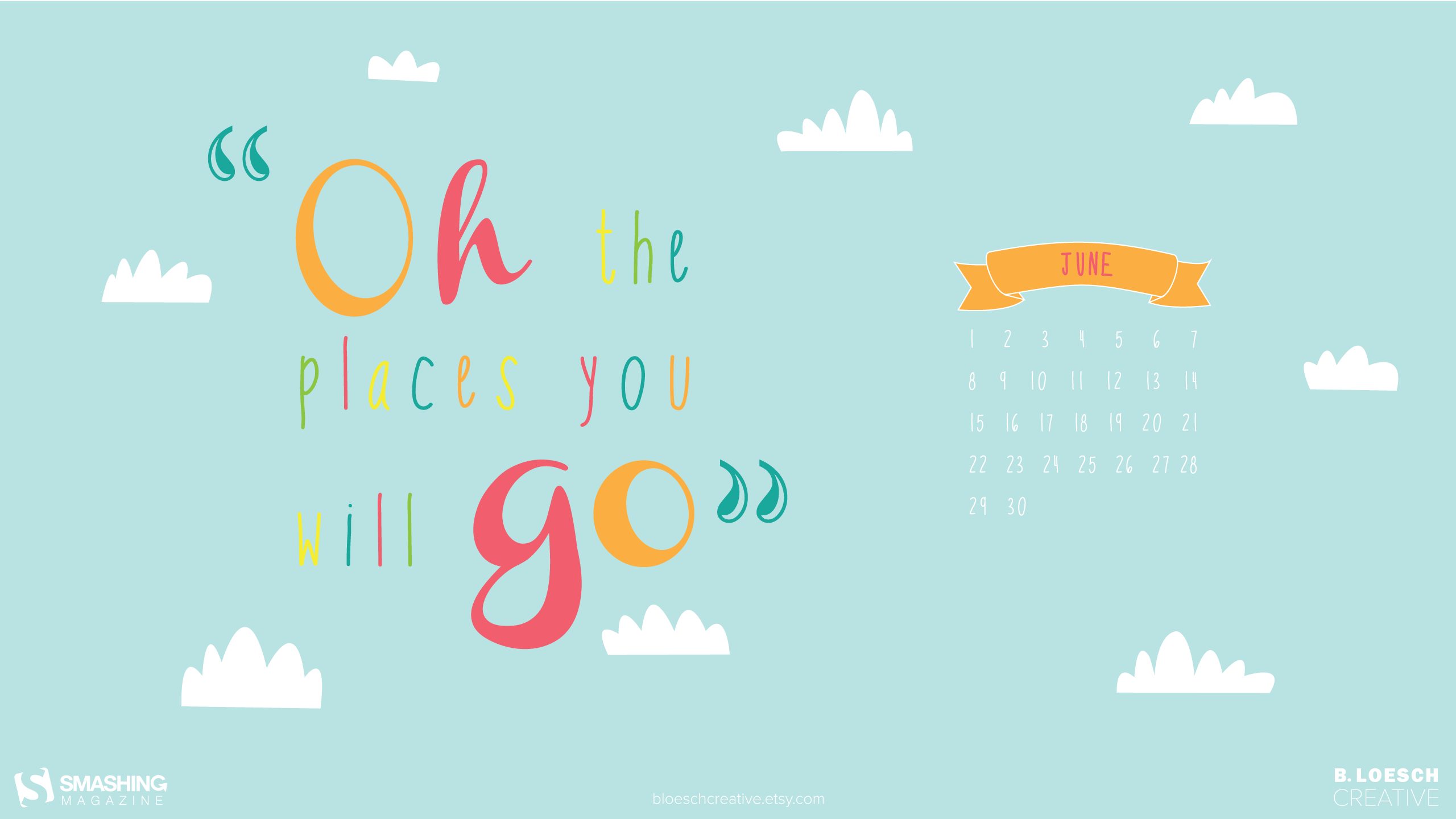 2560x1440 Desktop Wallpaper Calendars: June 2014