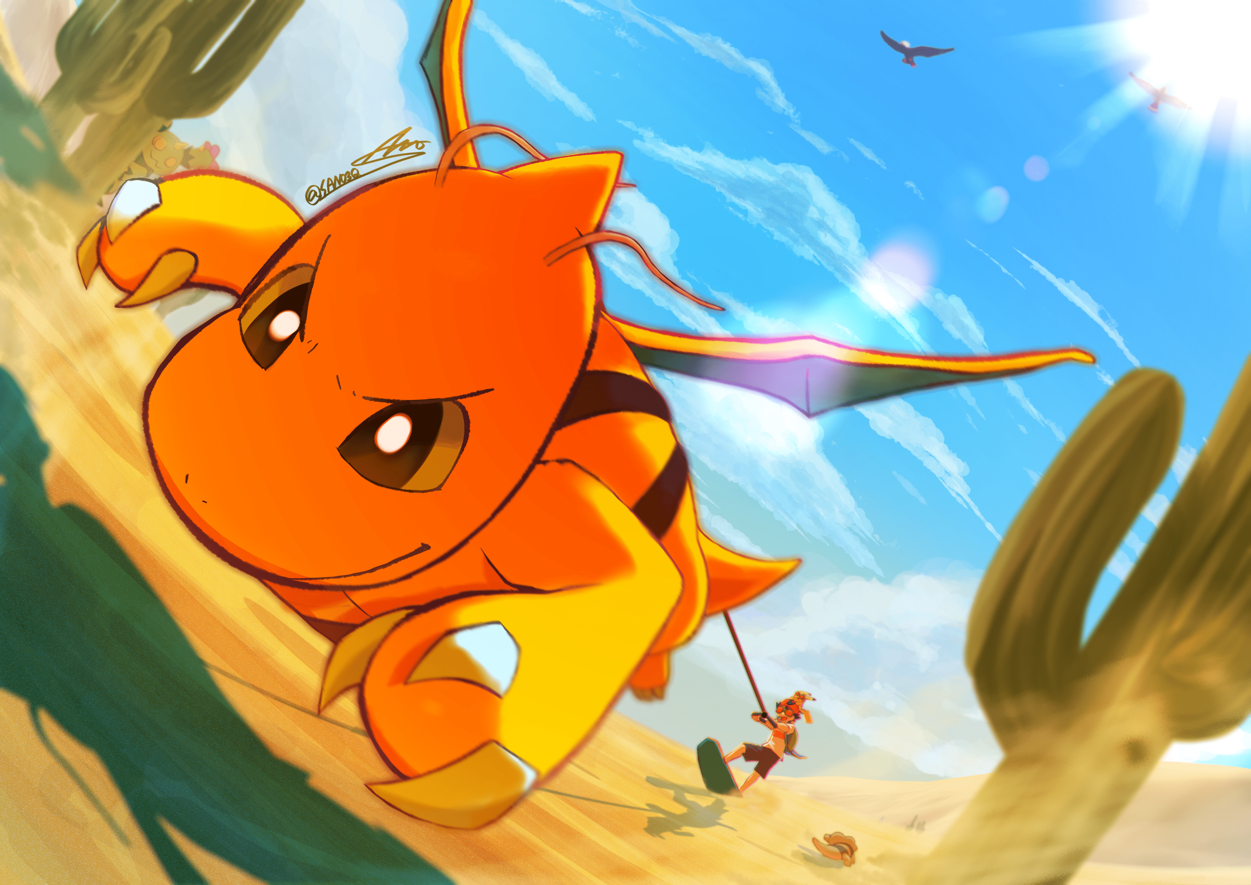 4093x2894 4K Braviary (Pokémon) Wallpaper. Hintergründe