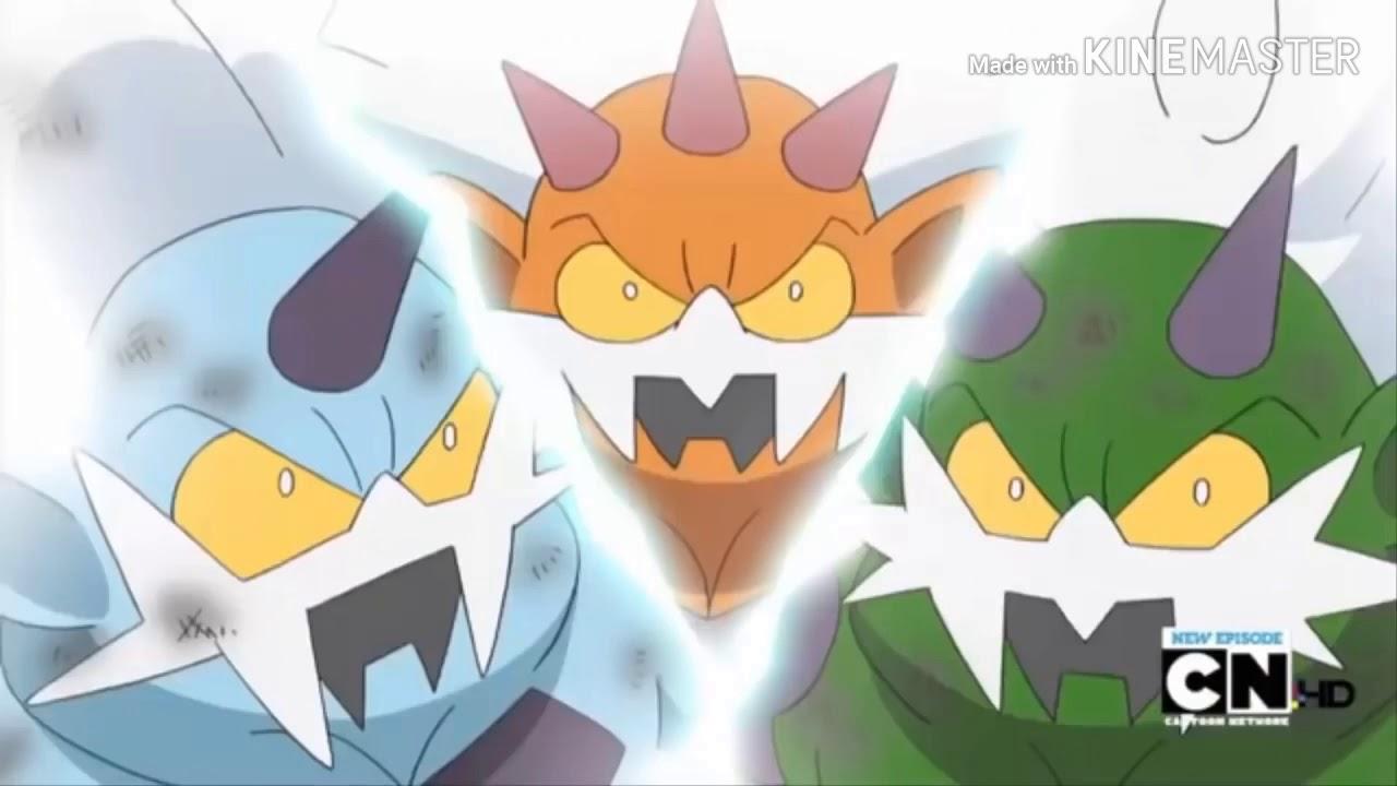 1280x720 Landorus vs Tornadus and Thundutus ( One and Only )