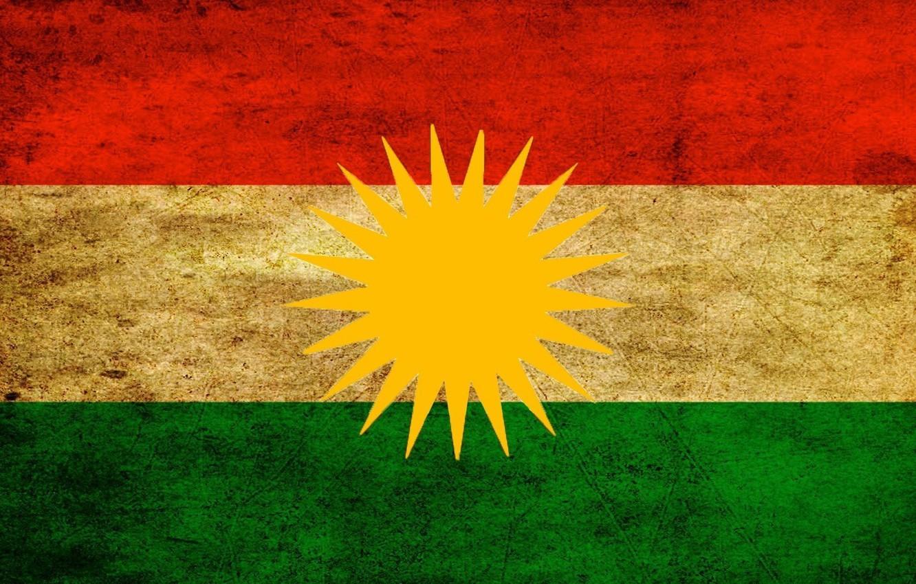 1332x850 Wallpaper Flag, Coat of arms, Kurdistan, The Flag Of Kurdistan image for desktop, section текстуры