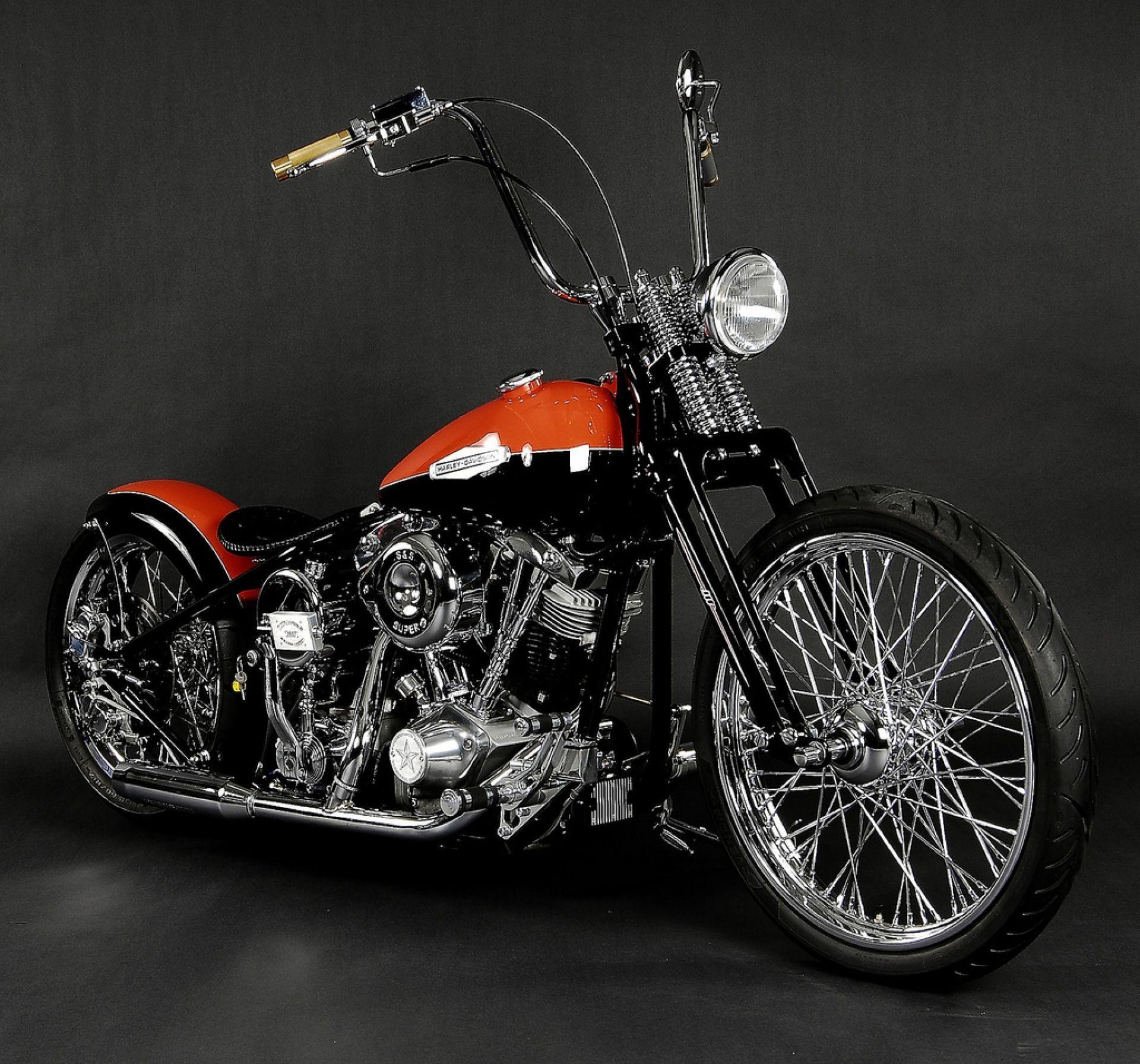 1920x1792 for Two tone harley davidson bike chopper harley davidson