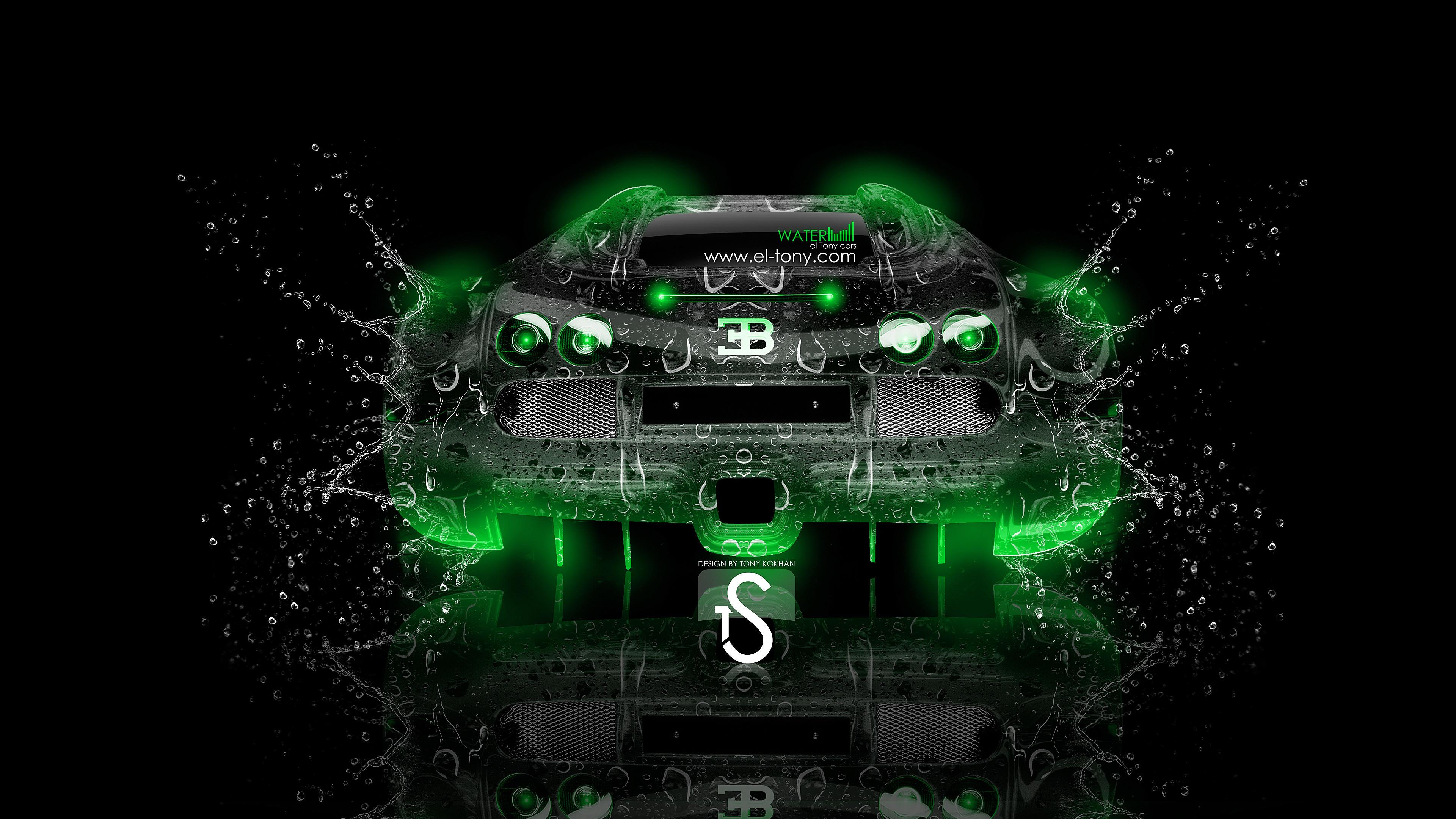 3840x2160 Green Bugatti Veyron Wallpaper