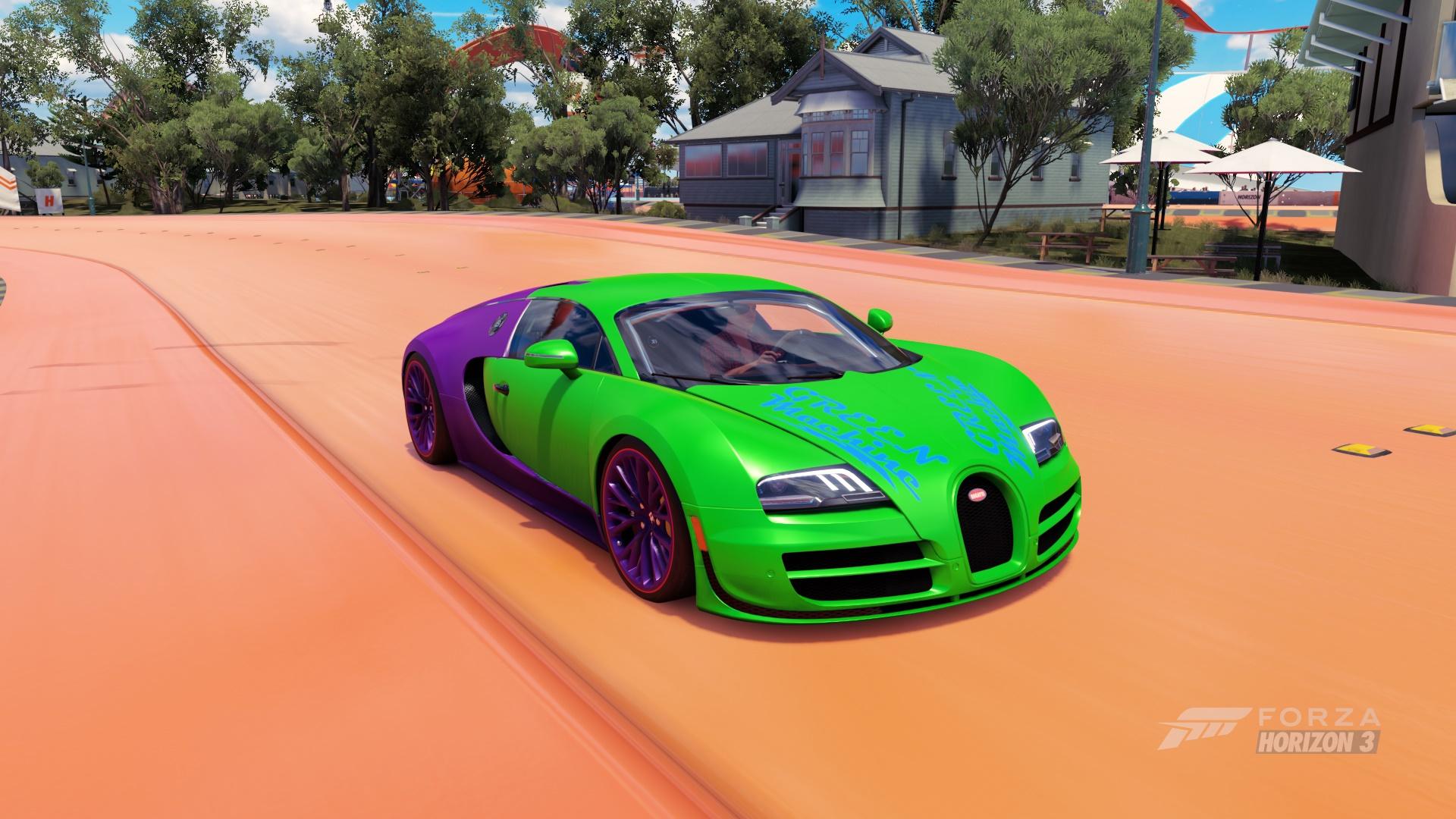 1920x1080 Purple and green Bugatti Veyron