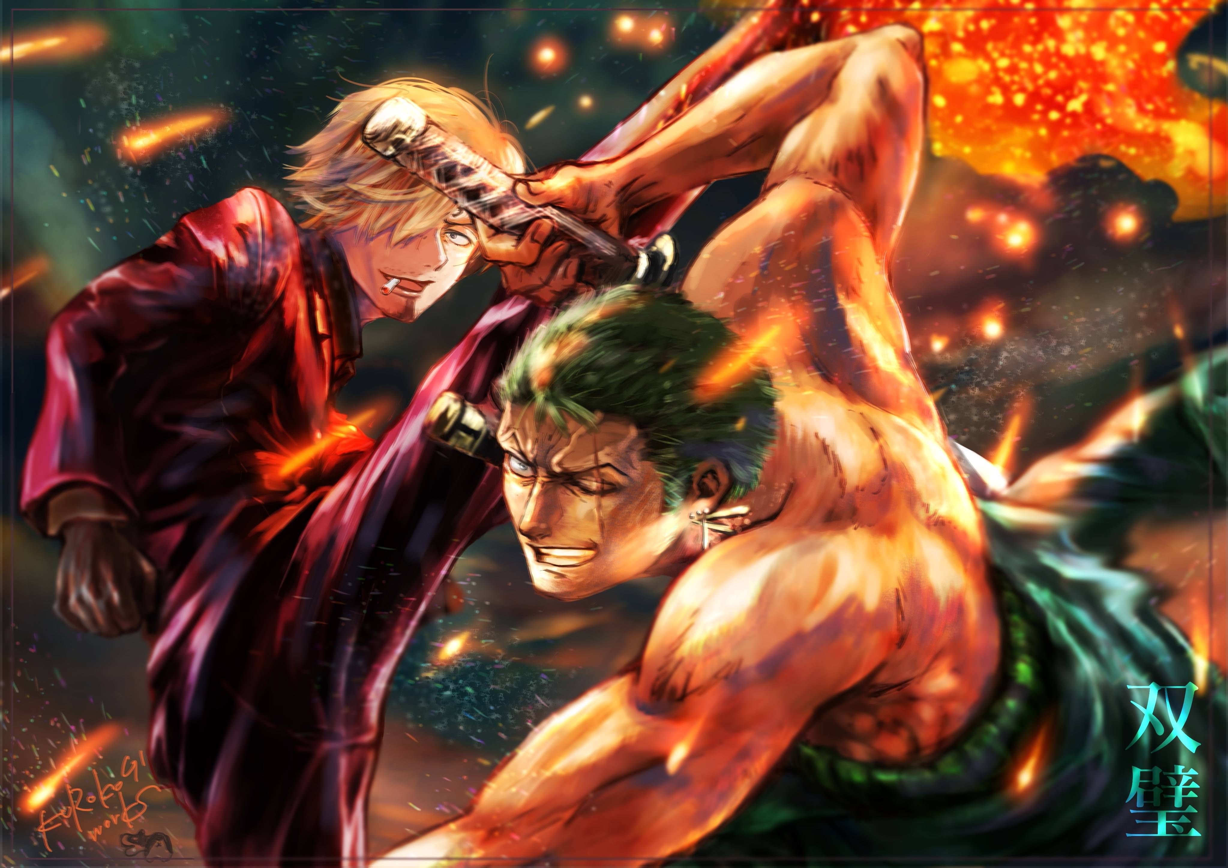 4093x2894 Roronoa Zoro vs Sanji One Piece 1440x25602021911 Resolution Wallpaper, HD Anime 4K Wallpaper, Image, Photo and Background