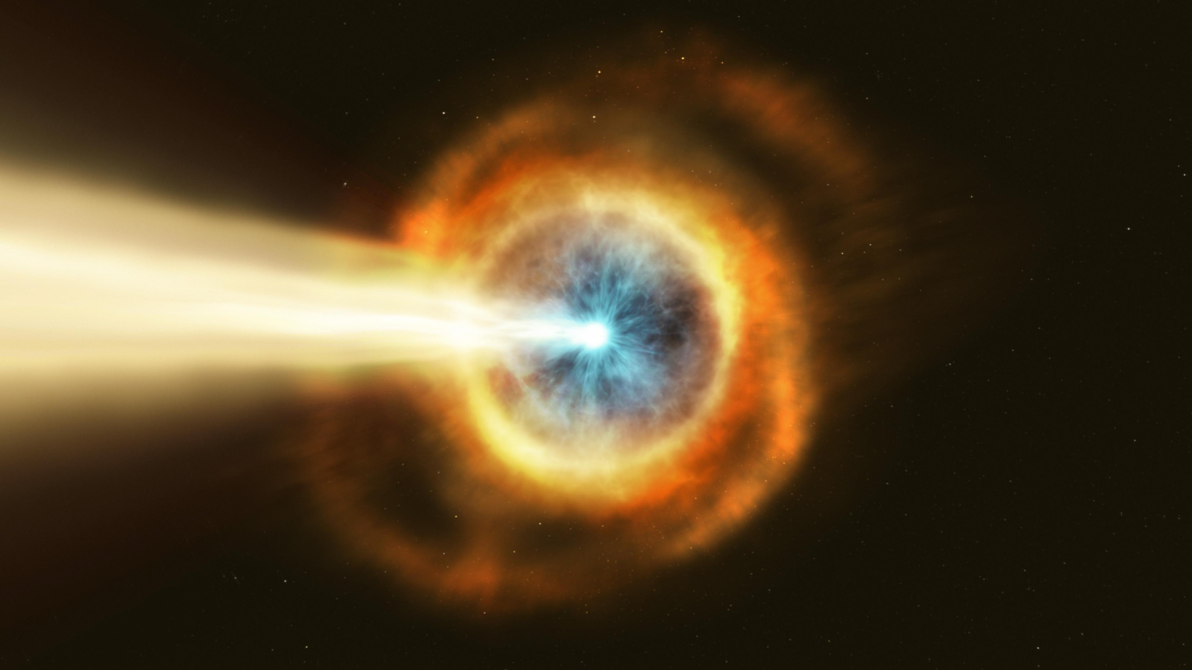 3840x2160 Download wallpaper: Gamma ray burst 3840x2160