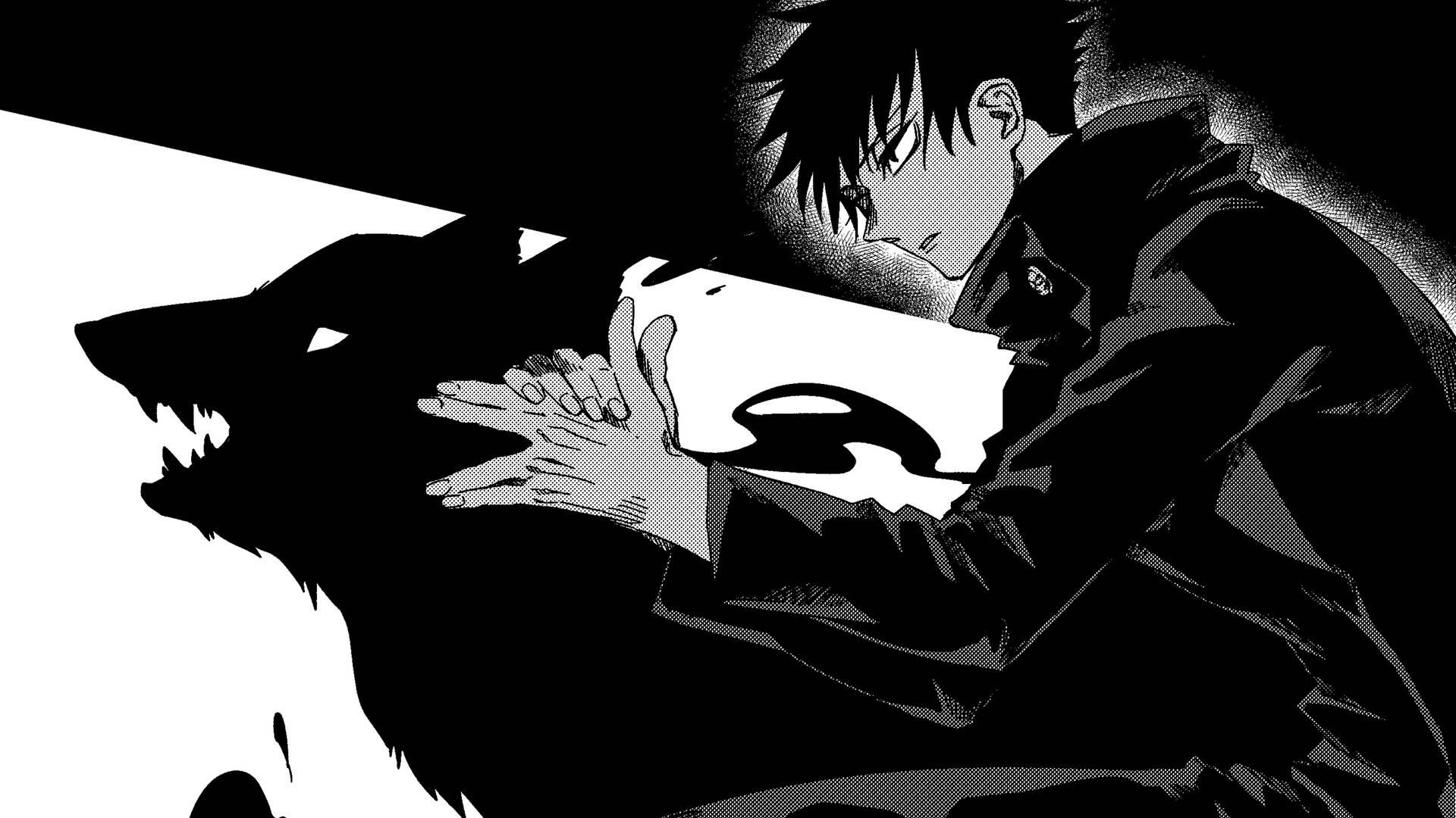 1920x1080 Download Fushiguro's Divine Dog In Jujutsu Kaisen Wallpaper