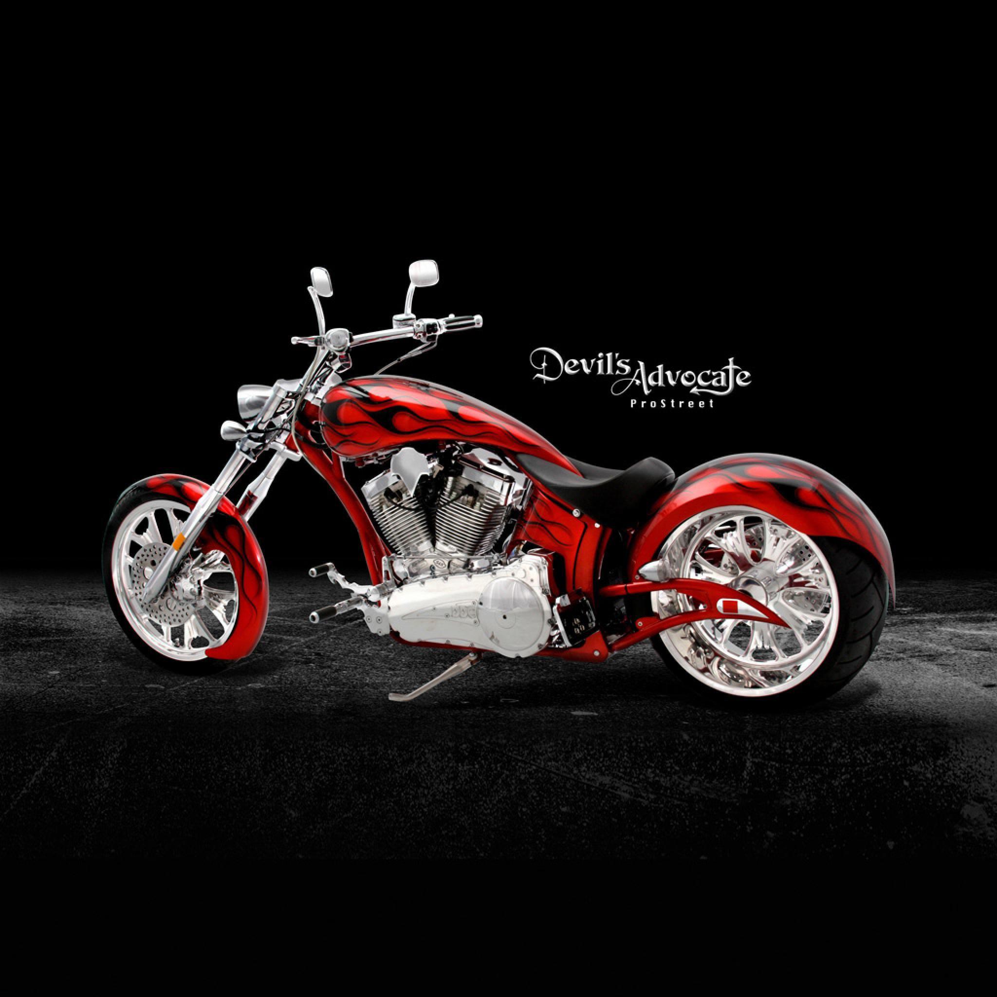 2048x2048 Motorbikes's Advocate ProStreet Chopper iPhone HD Wallpaper Free