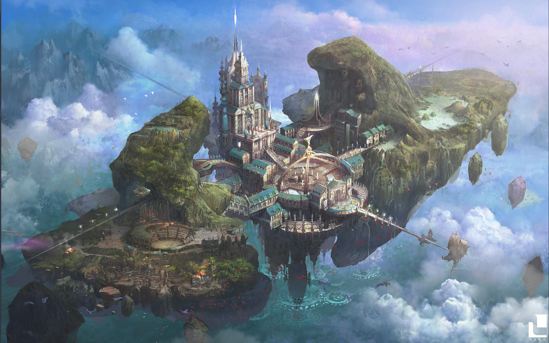 1920x1200 Floating City Adventure Seeds