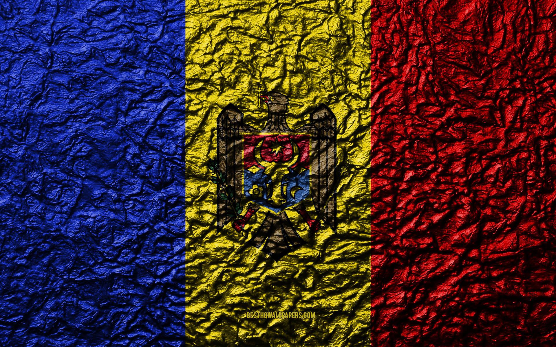 1920x1200 Download Moldova Flag With Rough Texture Wallpaper