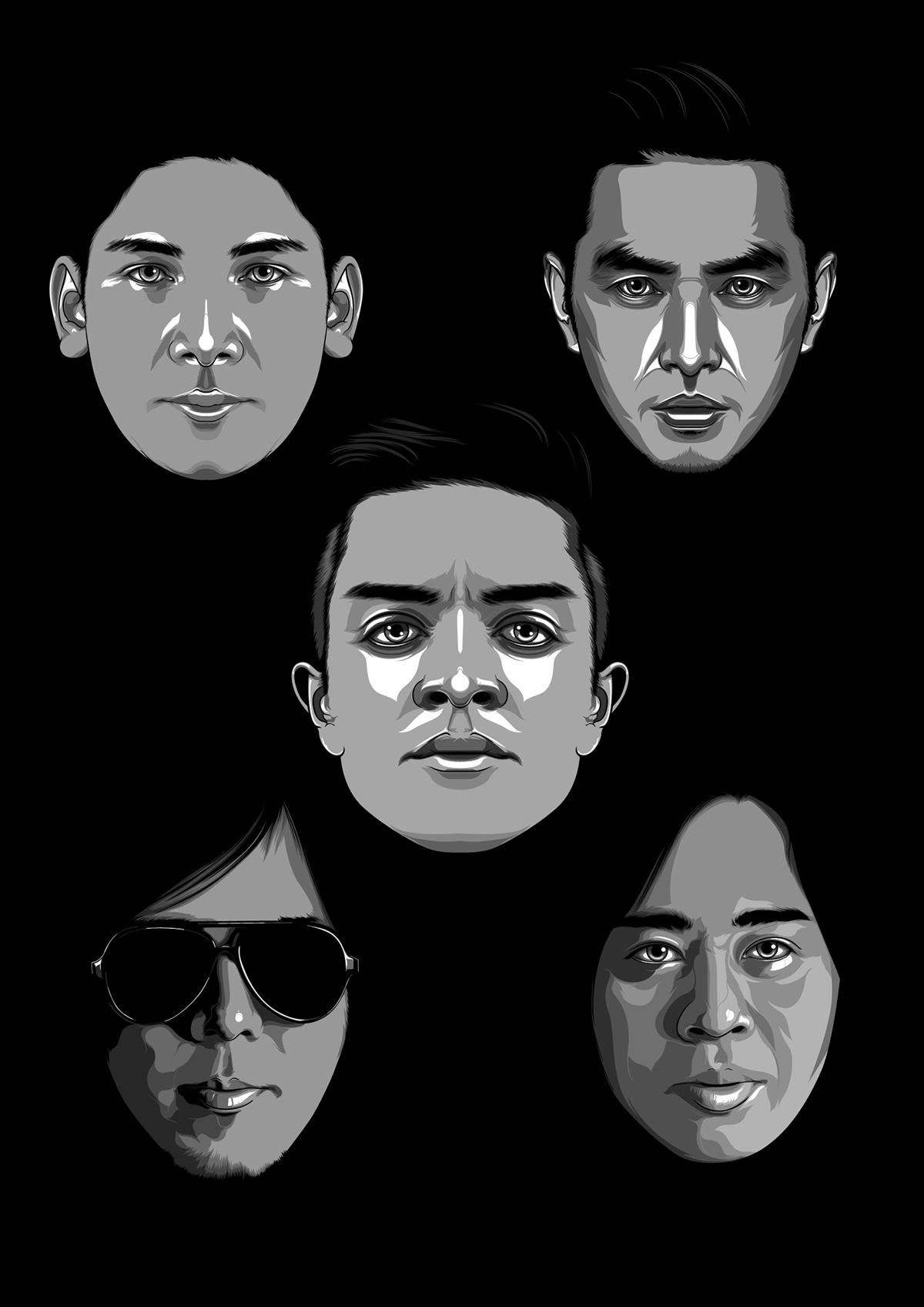1200x1697 Band Portrait Illustrations