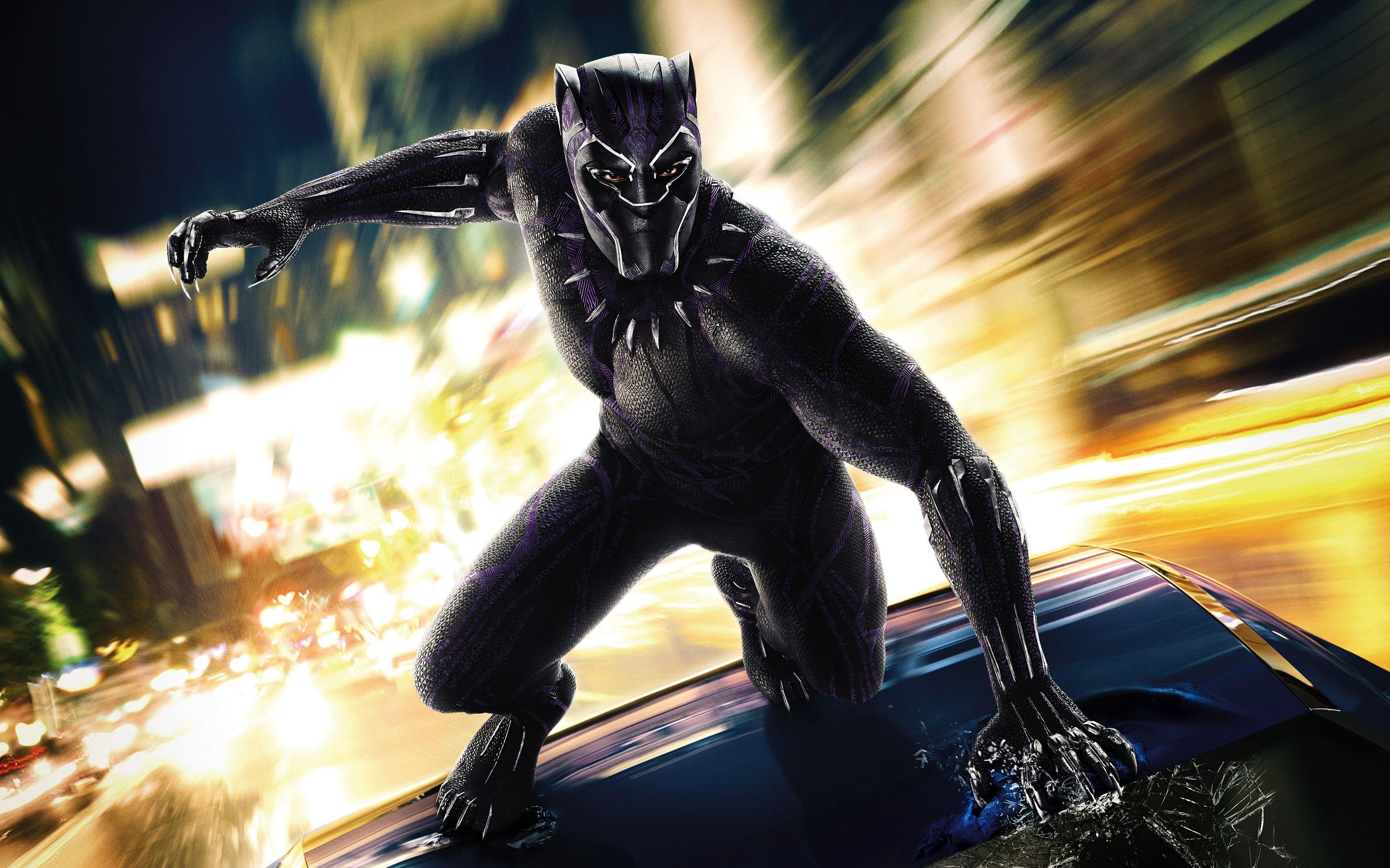 3840x2400 Download 3840x2400 wallpaper black panther, 2018 movie, superhero