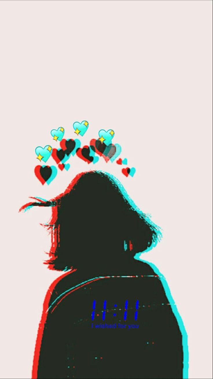 736x1309 iPhone Wallpaper 11:11. Фотографии тени, Рисунки девушки, Фиолетовые фоны