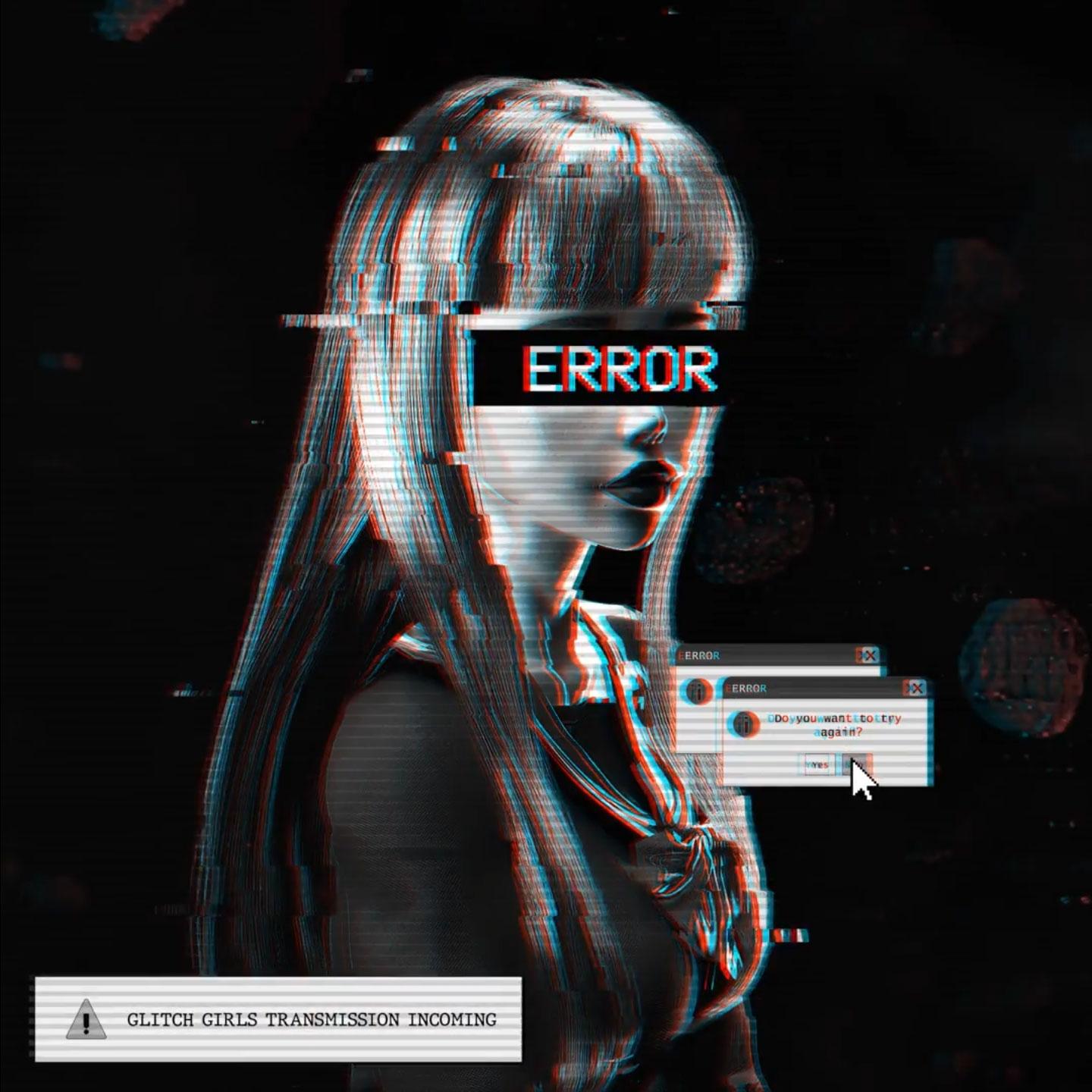 1440x1440 Glitch Gir. NFT At Mintable.app