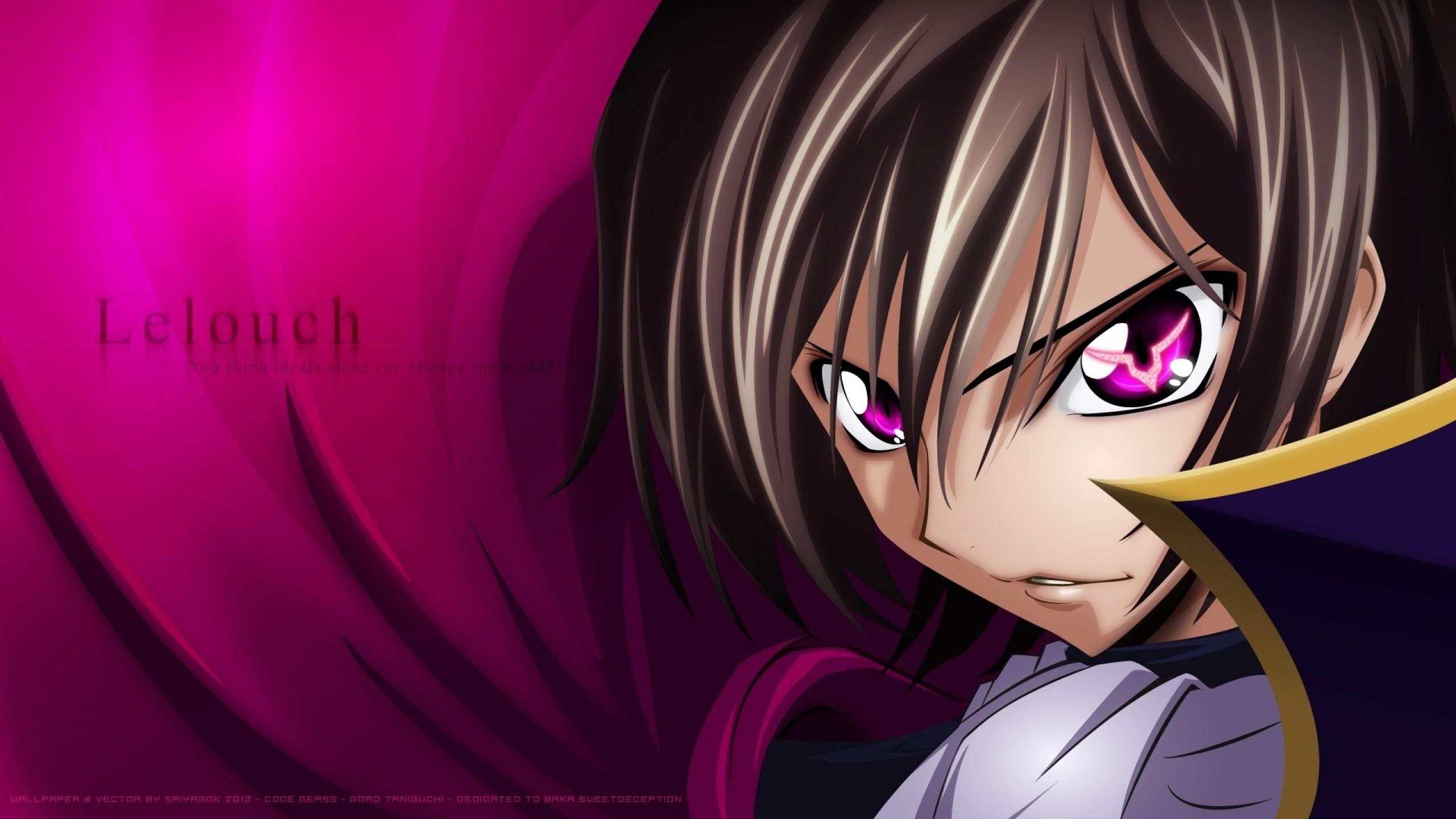 2560x1440 code geass, lelouch lamperouge, anime Wallpaper, HD Anime 4K Wallpaper, Image, Photo and Background