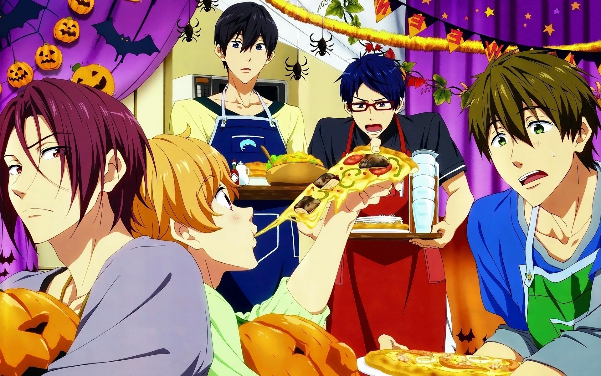1920x1201 Wallpaper Free!, Rin Matsuoka, Nagisa Hazuki, Haruka Nanase, Rei Ryugazakishoujo Anime:1920x1201