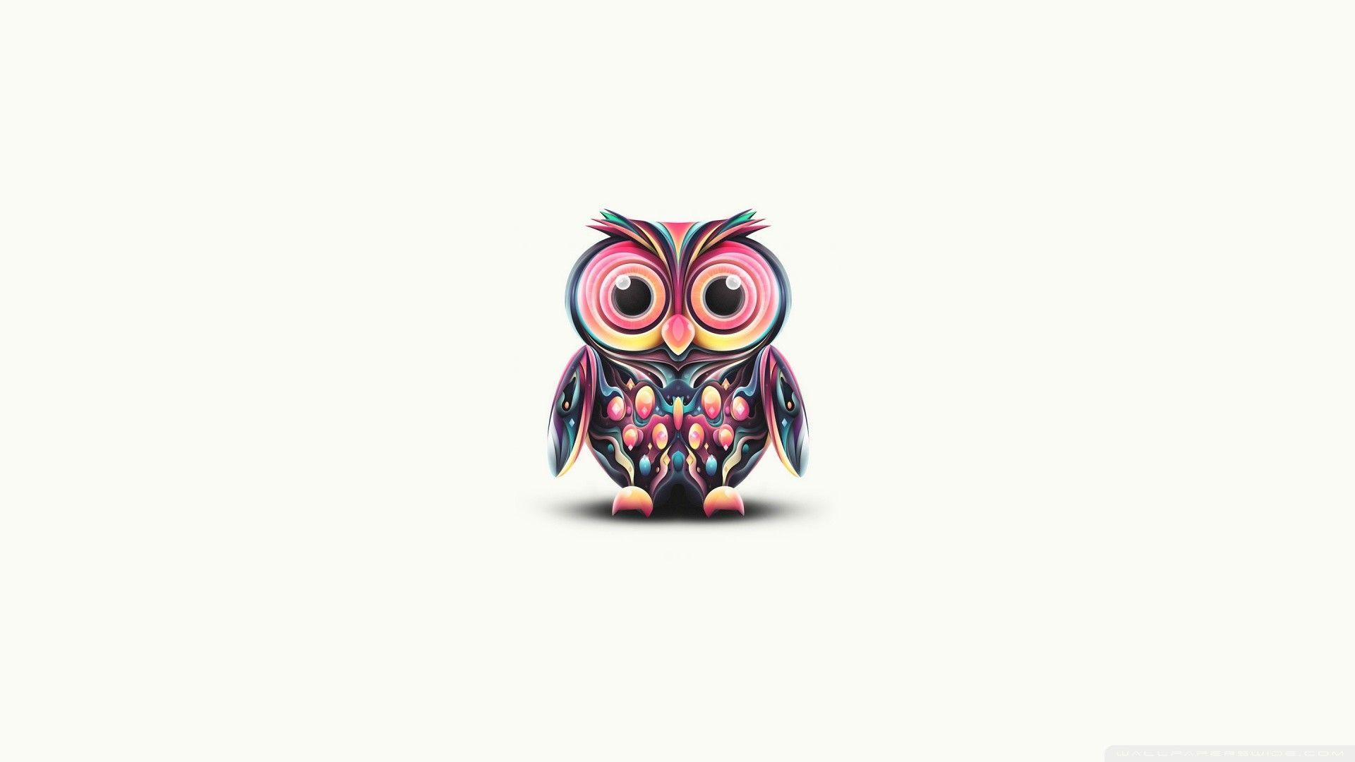 1920x1080 Owl Christmas Wallpaper