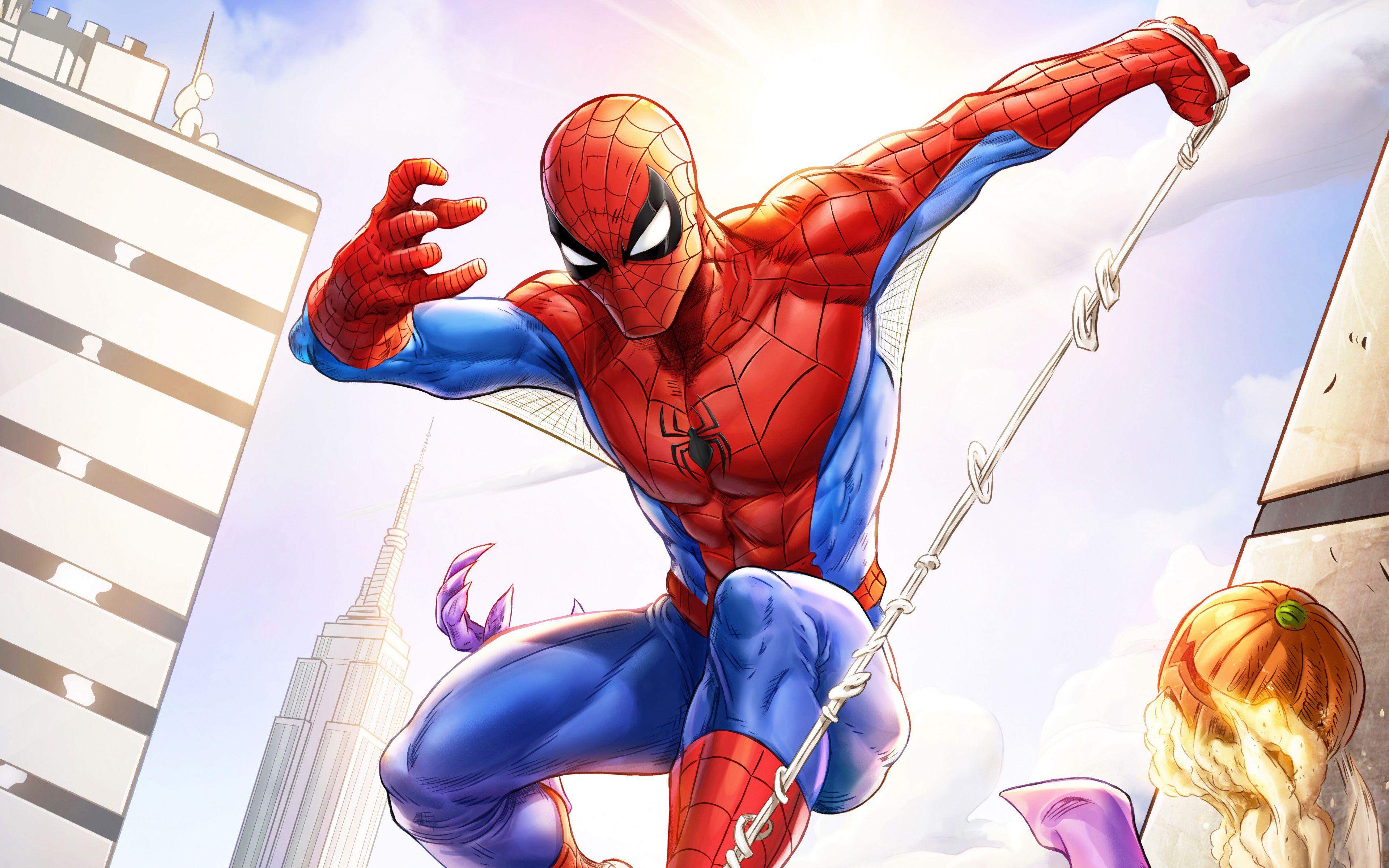 3840x2400 Downaload Superhero, Spider Man, Fan Art Wallpaper, 3840x 4K