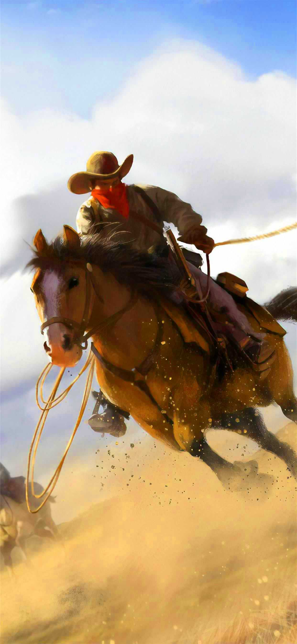 1242x2688 Cowboy Wallpaper