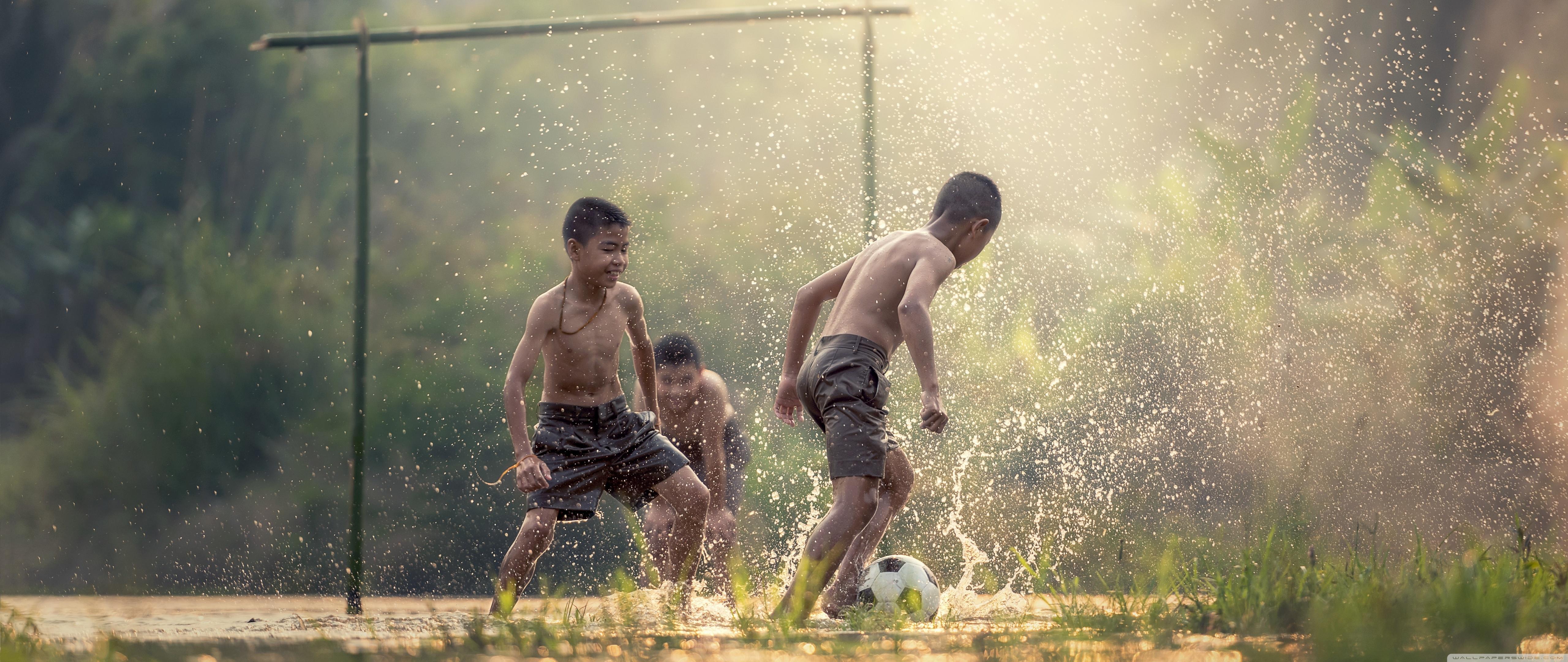 5120x2160 Asian Kids Playing Soccer Ultra HD Desktop Background Wallpaper for 4K UHD TV : Widescreen & UltraWide Desktop & Laptop : Multi Display, Dual Monitor : Tablet