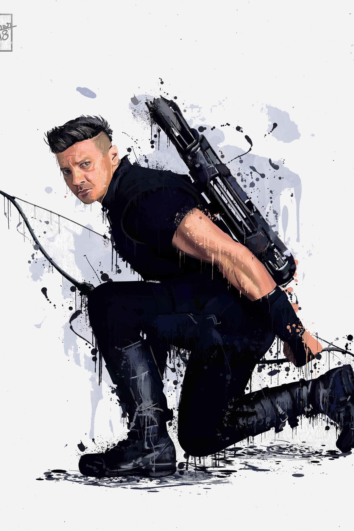 1440x2160 Download hawkeye, avengers: infinity war, 2018 1440x2560 wallpaper, qhd samsung galaxy s s edge, note, lg g 1440x2560 HD image, background, 5042
