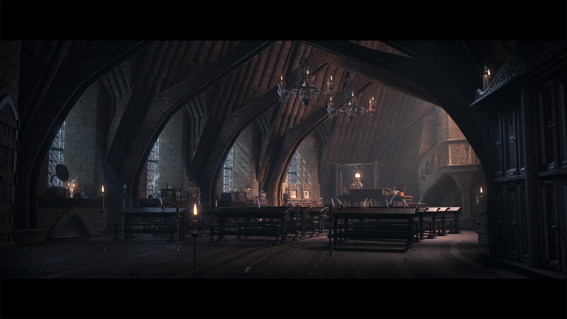 1920x1080 Hogwarts classroom