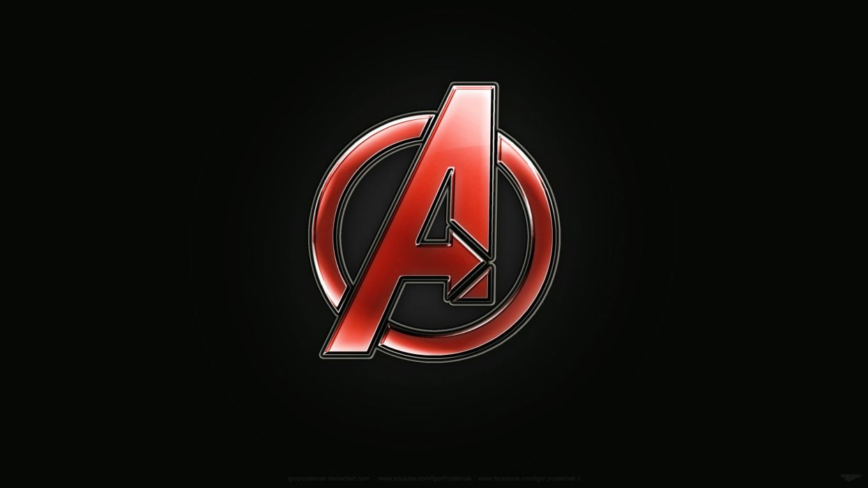 1245x700 logo Avengers thiết kế bức tranh kỹ thuật số photoshop hình nền downlaod