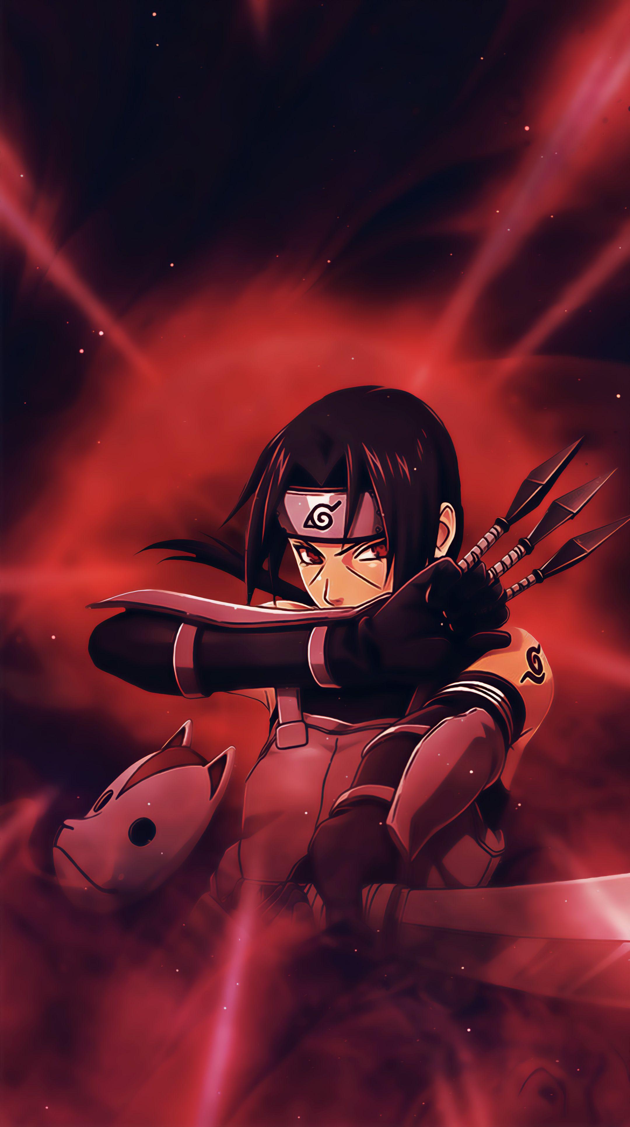 2160x3860 Itachi Uchiha Red Kunai Anbu 4K Vertical Wallpaper. Anime naruto, Arte naruto, Naruto shippuden sasuke