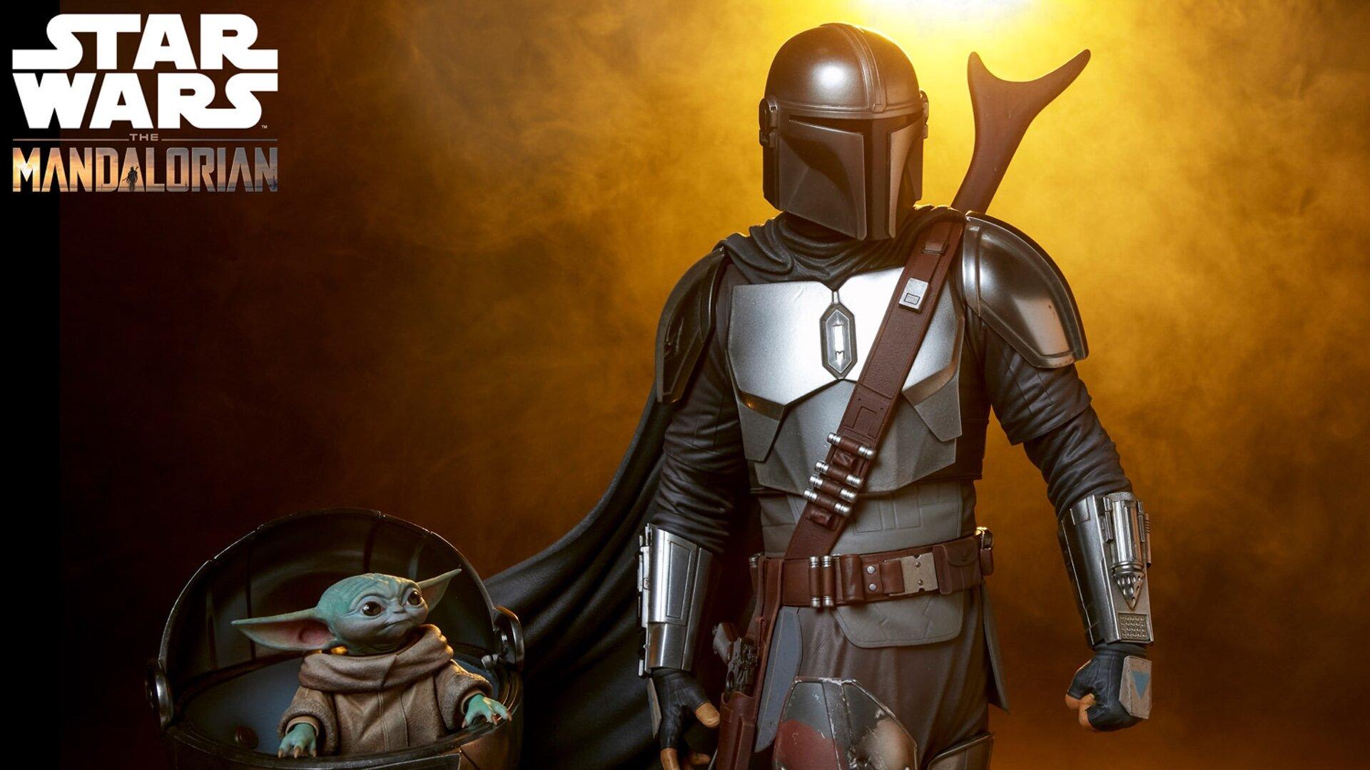 1920x1080 Sideshow Collectibles Reveals THE MANDALORIAN Premium Format Figure Featuring Din Djarin and The Child