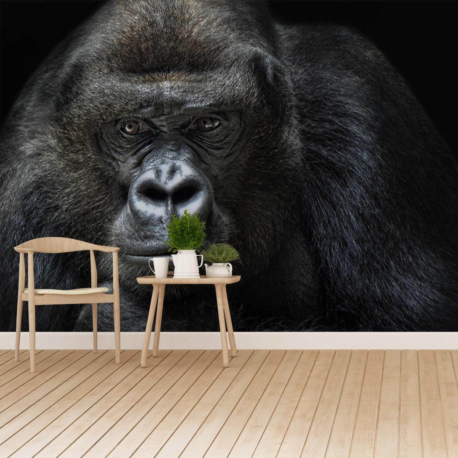 1500x1500 Gorilla Ape Vlies Or Self Adhesive Photo Mural Wallpaper