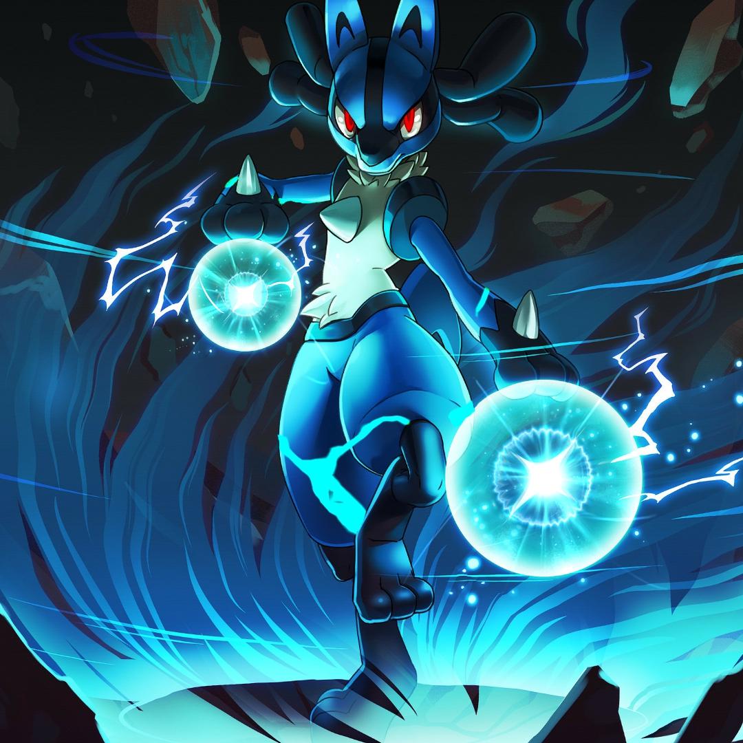 1080x1080 Lucario Pokémon Wallpaper