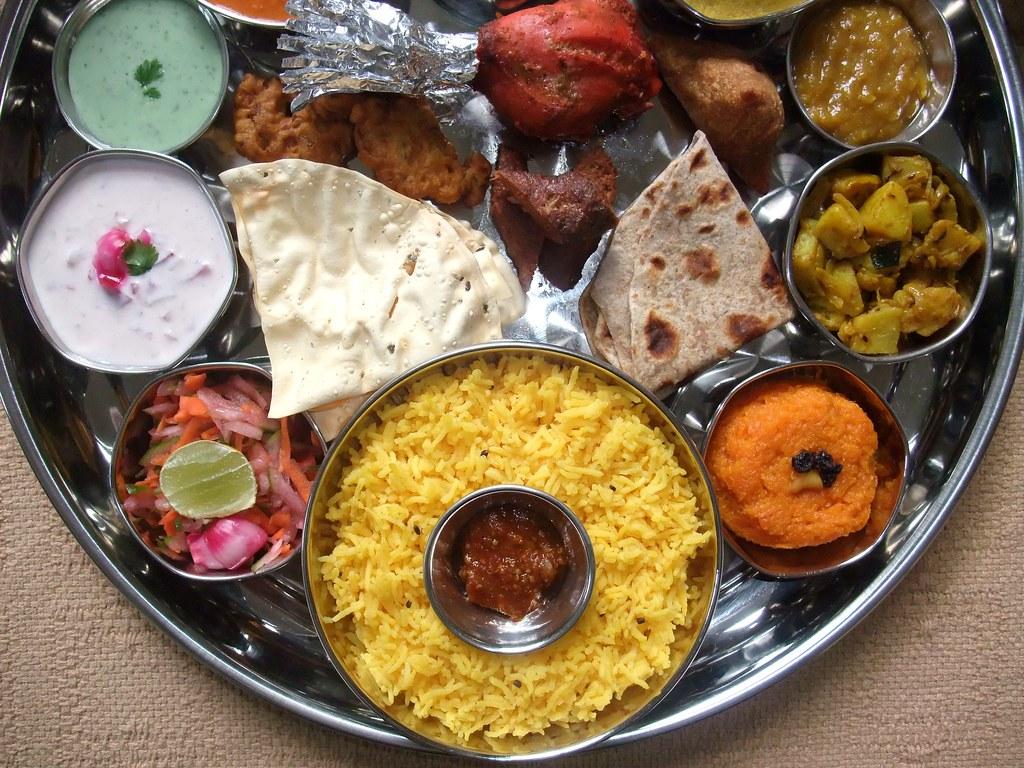 1024x768 INDIAN FOOD Thali 11. NORTH INDIAN PUNJABI THALI