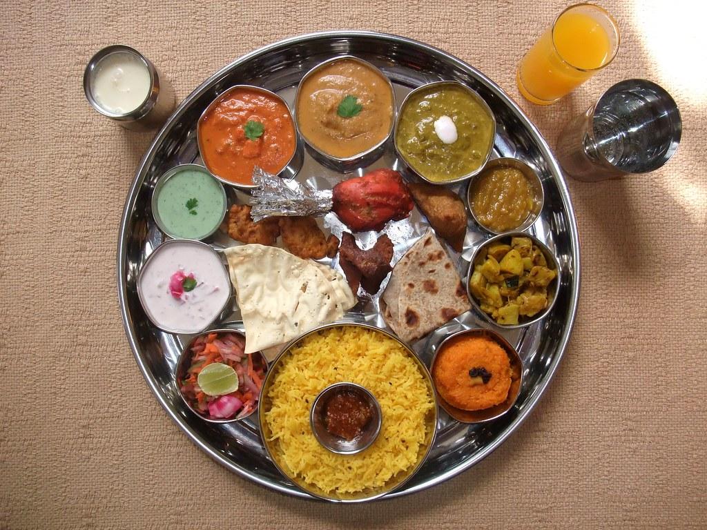 1024x768 INDIAN FOOD Thali 2. NORTH INDIAN PUNJABI THALI M