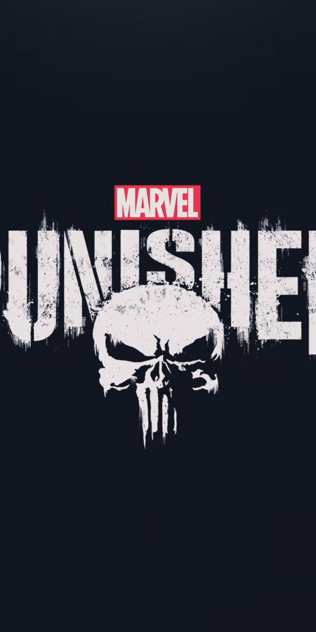 1080x2160 The Punisher 2017 HD Logo One Plus 5T, Honor 7x, Honor view