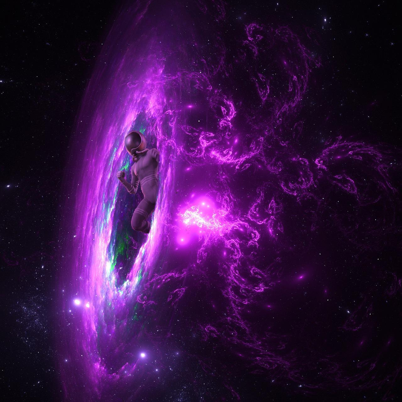 1280x1280 Background Space Black Hole