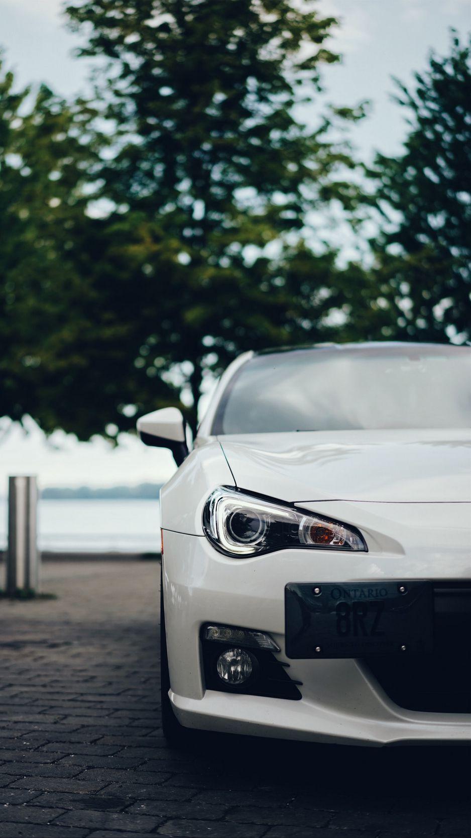 938x1668 Download Wallpaper 938x1668 Subaru Brz, Subaru, Car, White, Headlight Iphone 8 7 6s 6 For Parallax HD Background