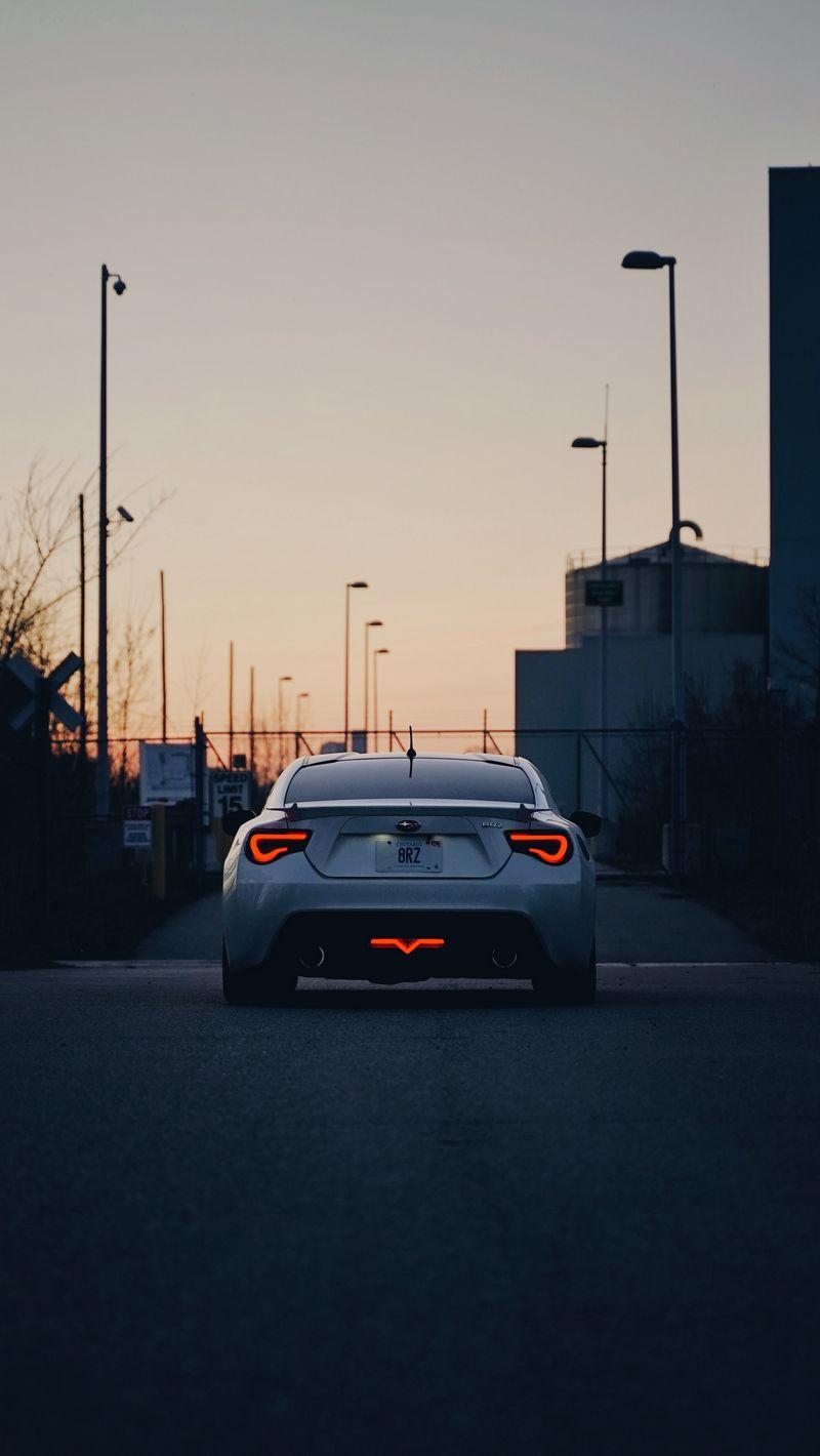 800x1420 Download Wallpaper 800x1420 Subaru Brz, Subaru, Sports Car, Car, Rear View, Spoiler Iphone Se 5s 5c 5 For Parallax HD Background
